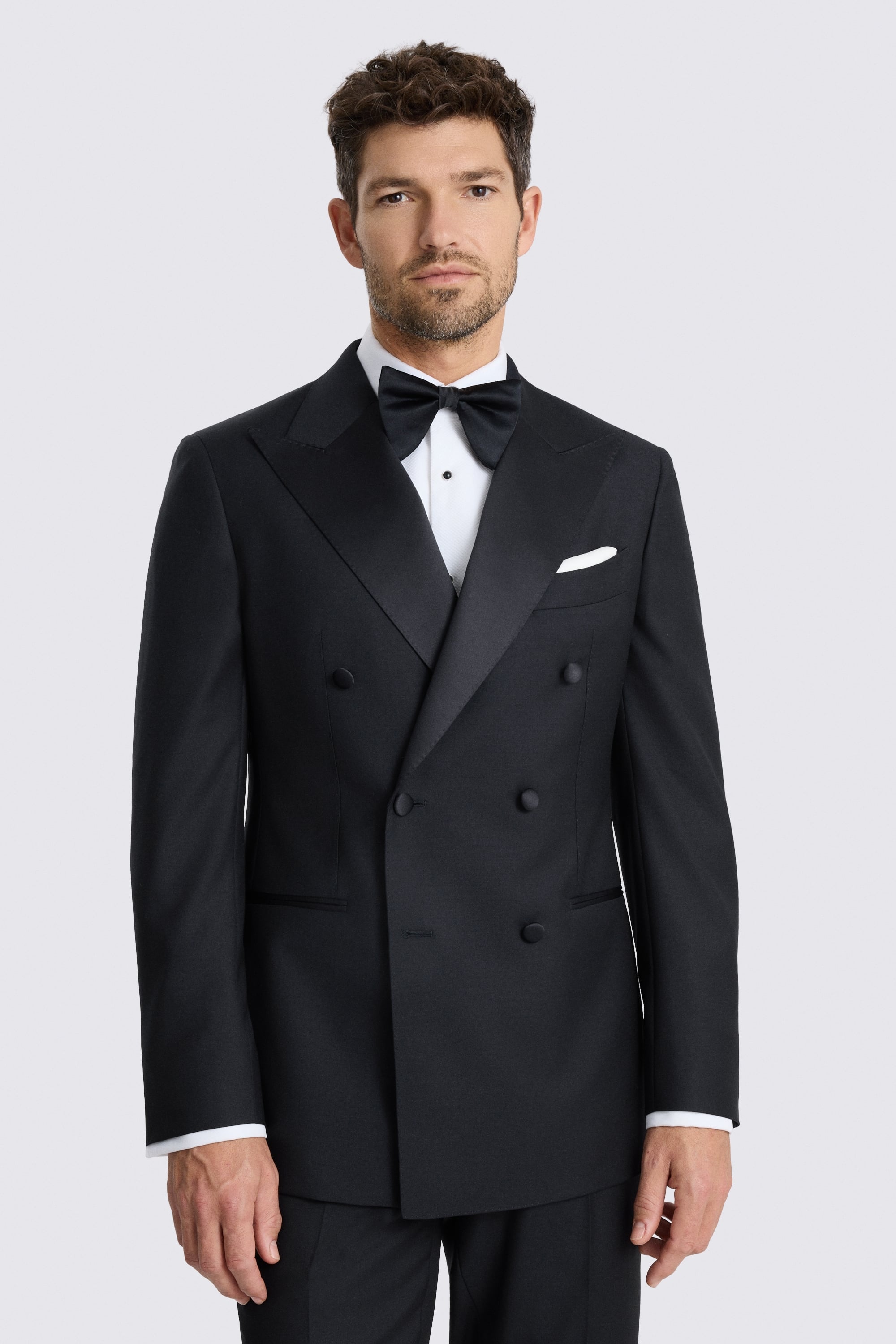 Tailored Fit Navy Twill Dress Suit