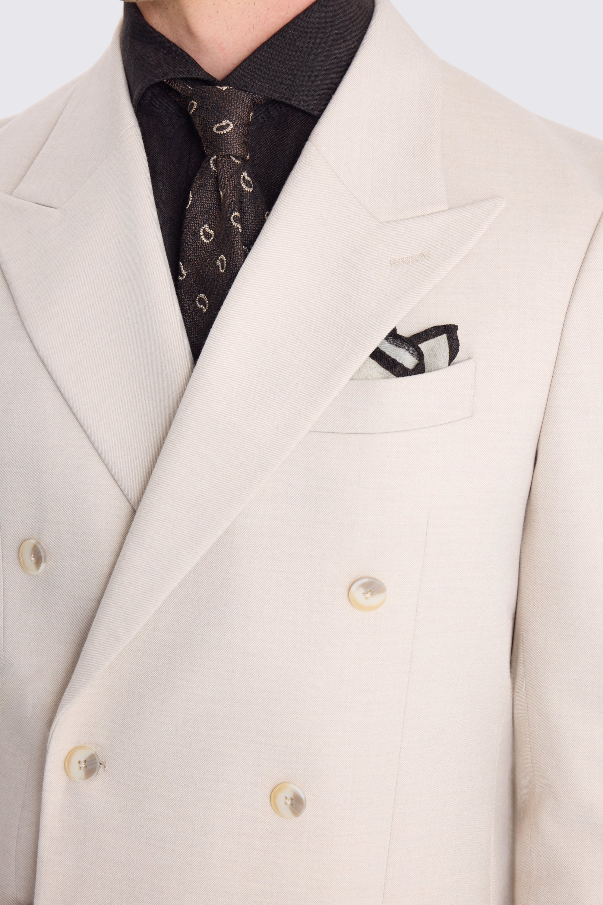 Relaxed Fit Light Camel Suit Jacket 