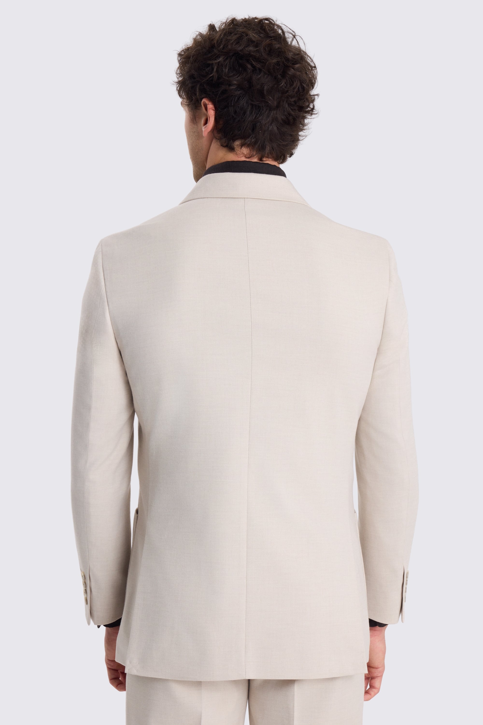 Relaxed Fit Light Camel Suit Jacket 