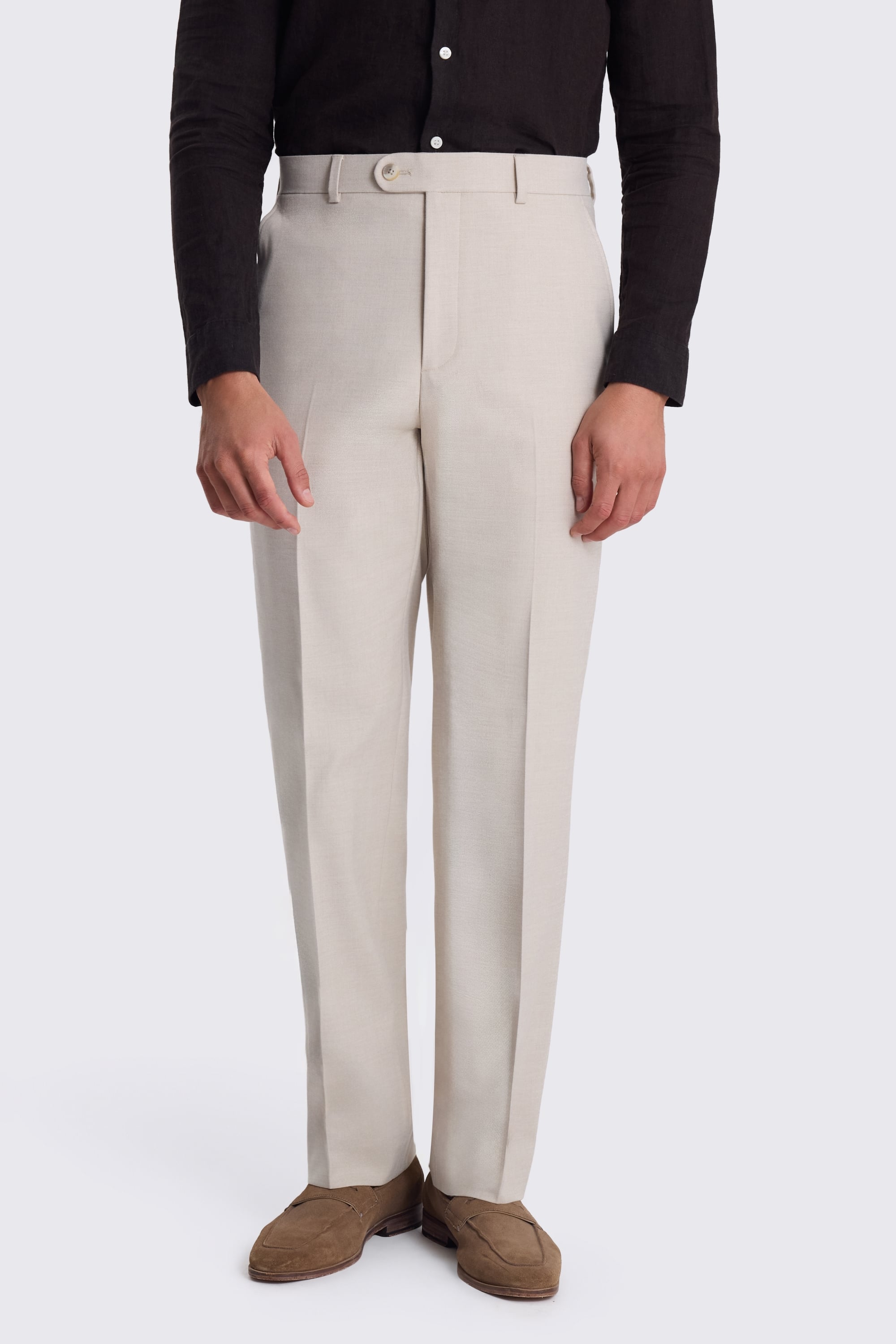 Relaxed Fit Light Camel Suit