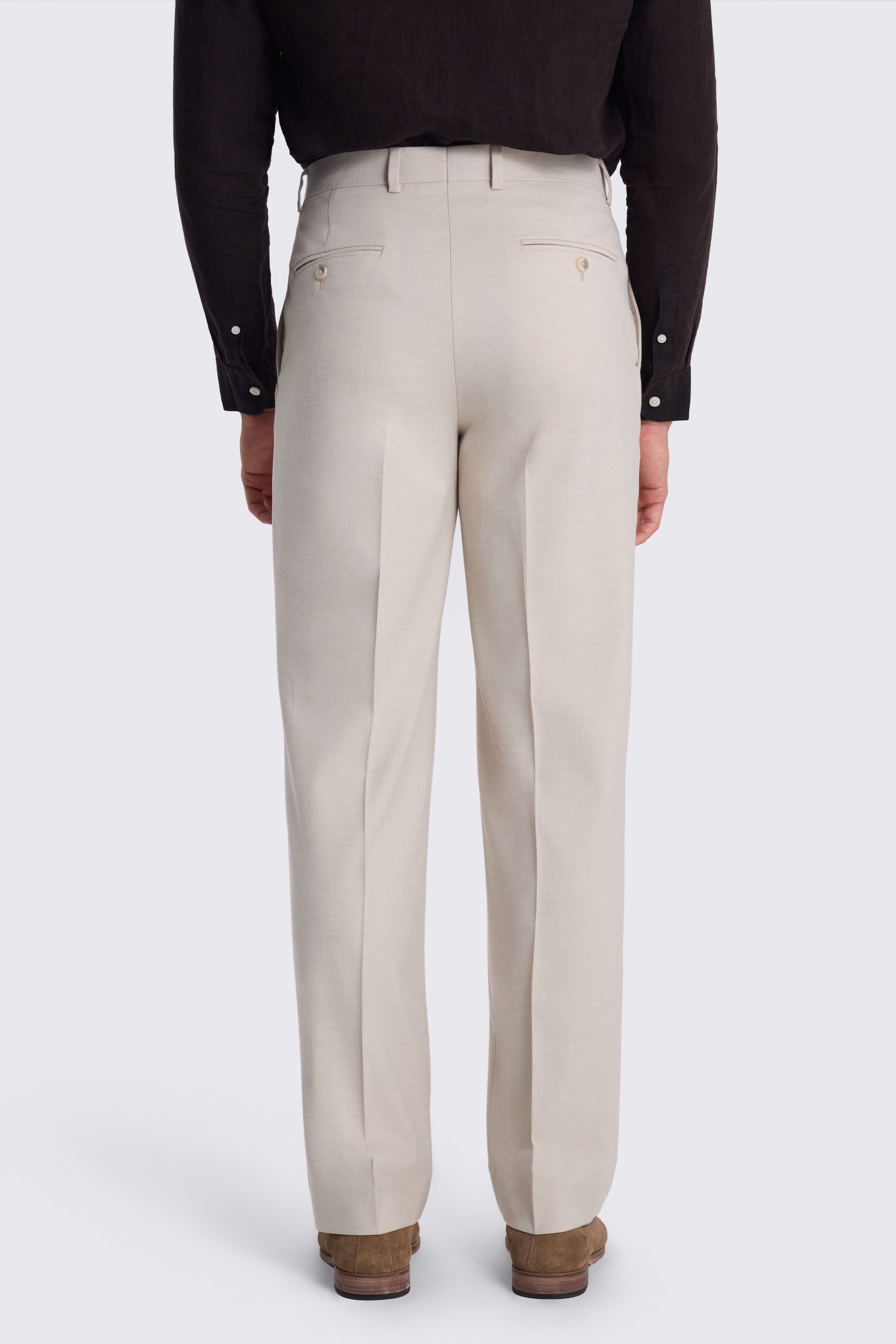 Relaxed Fit Light Camel Trousers