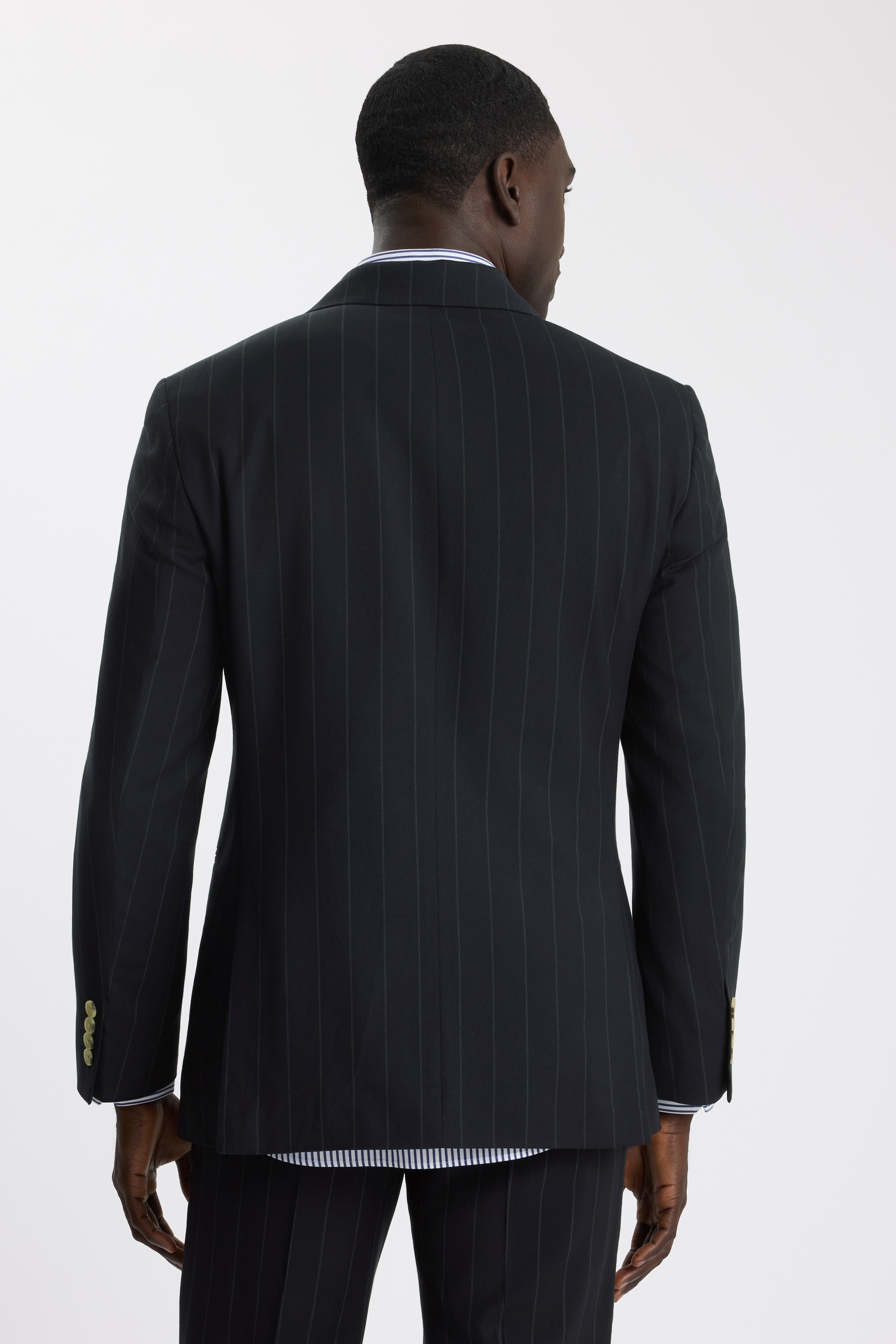 Tailored Fit Navy Stripe Suit