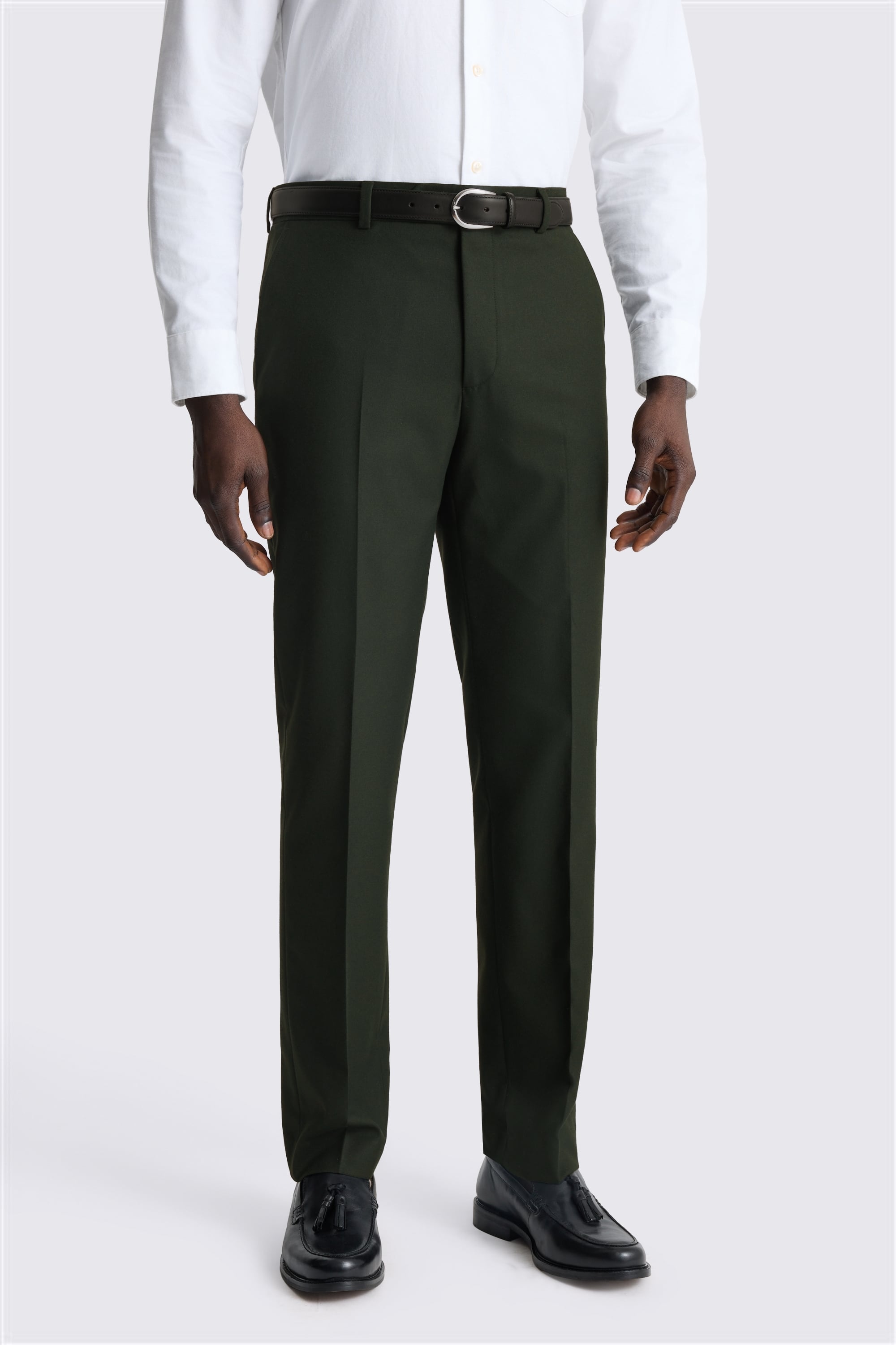 Slim Fit Khaki Flannel Suit