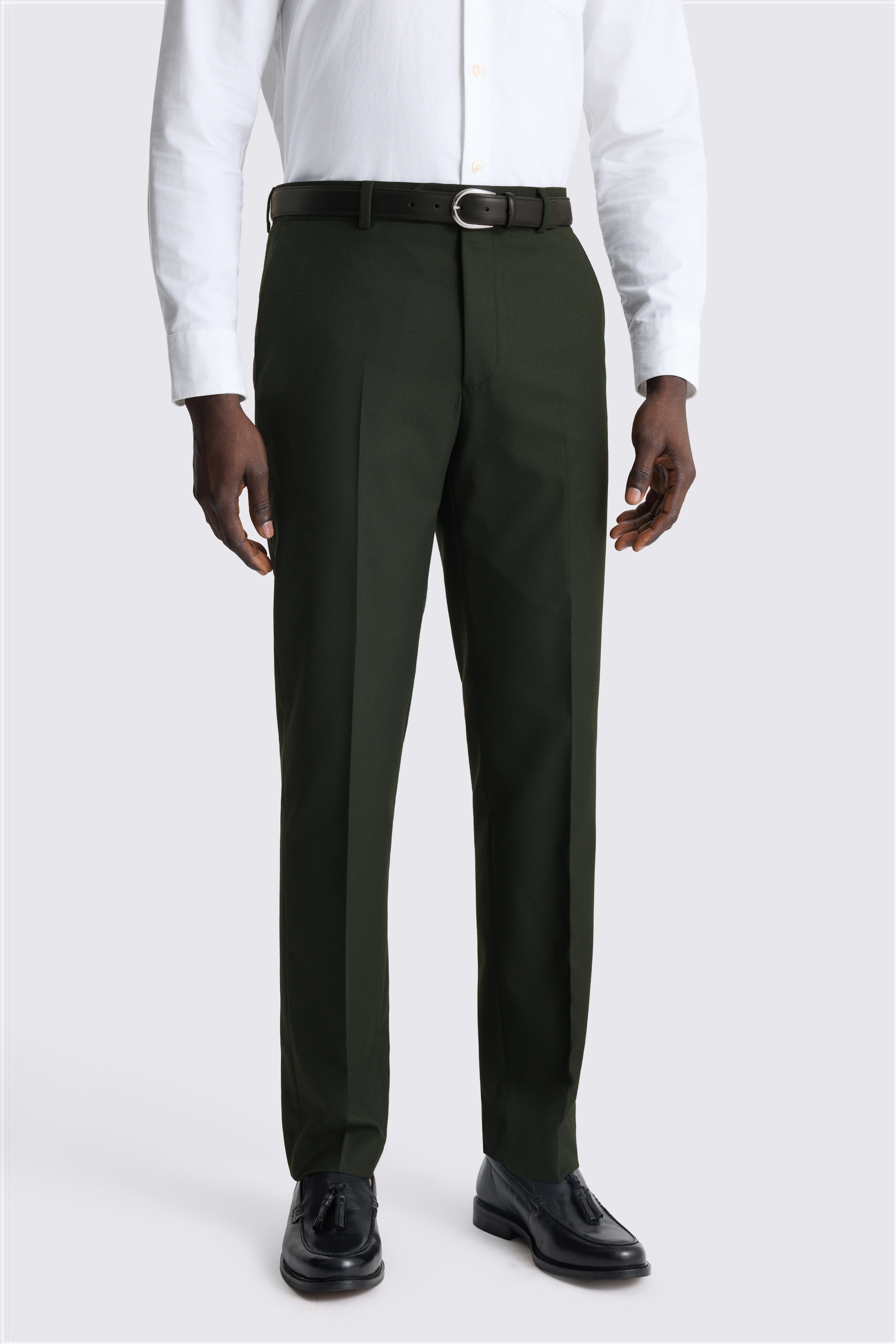 Slim Fit Khaki Flannel Pants