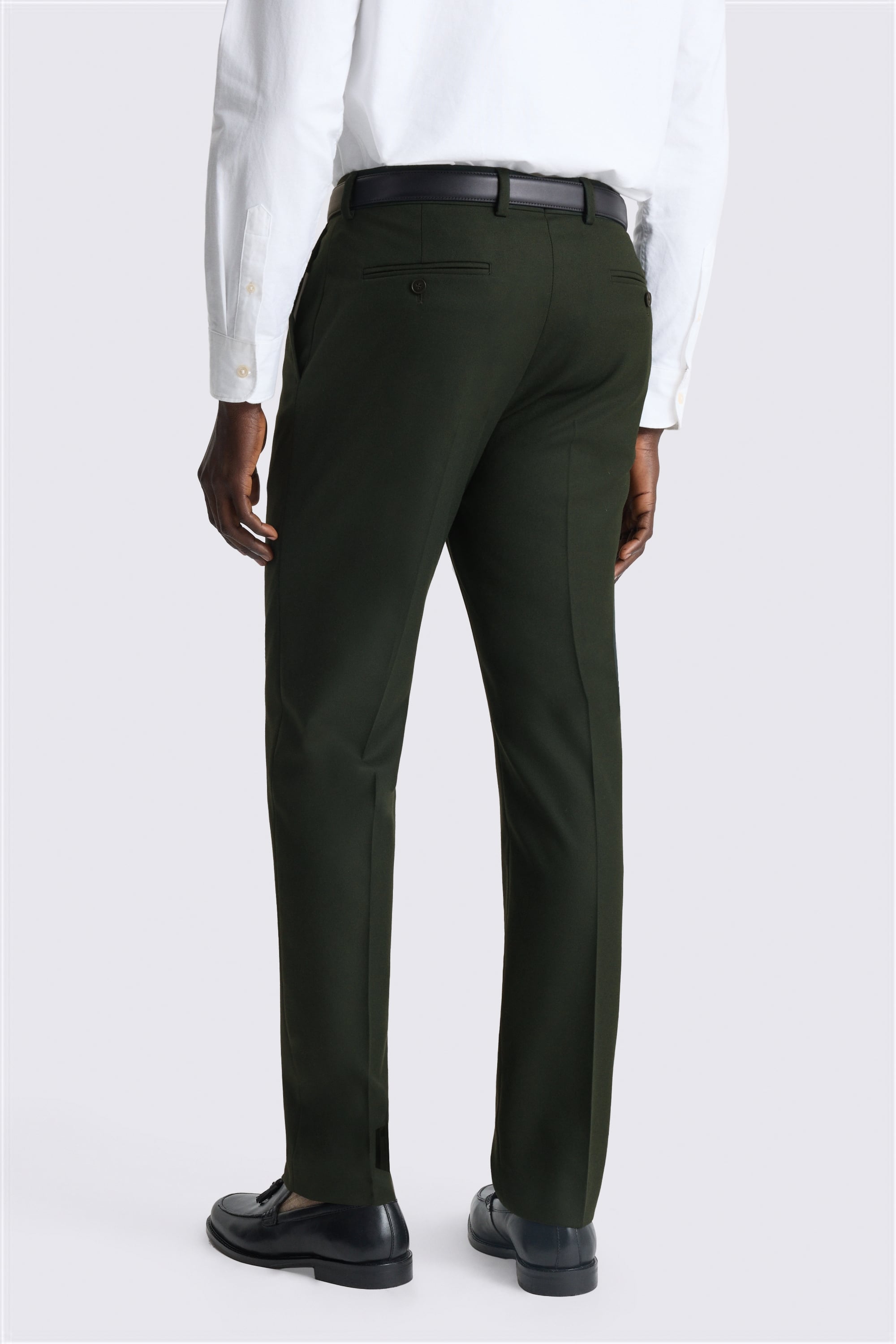 Slim Fit Khaki Flannel Pants