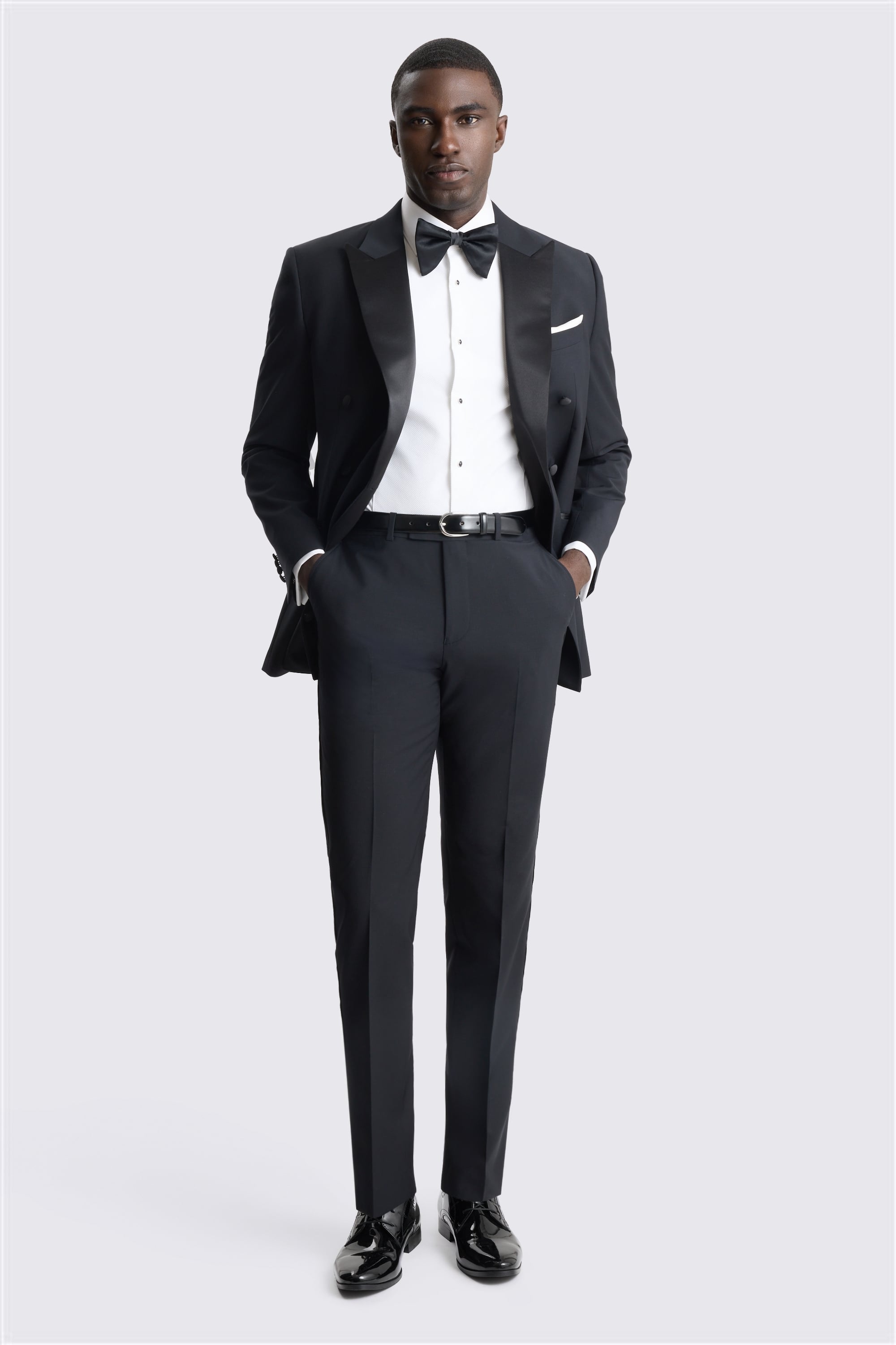 Tailored Fit Black Tuxedo Performance Suit