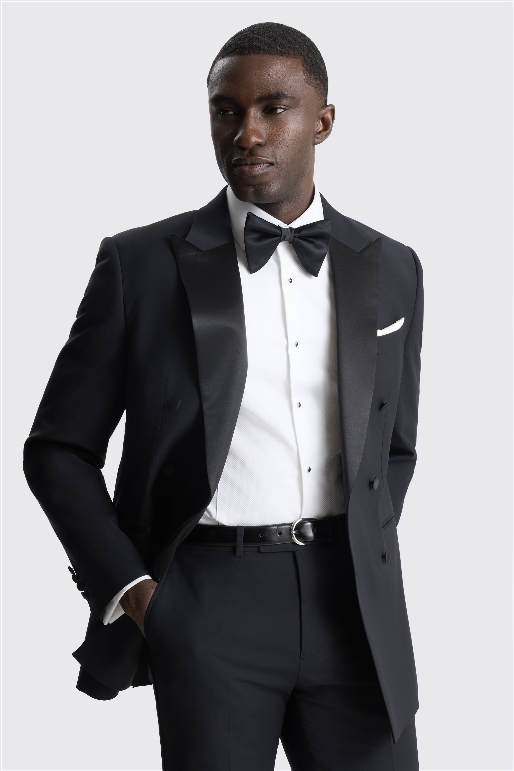 Tailored Fit Black Tuxedo Performance Suit