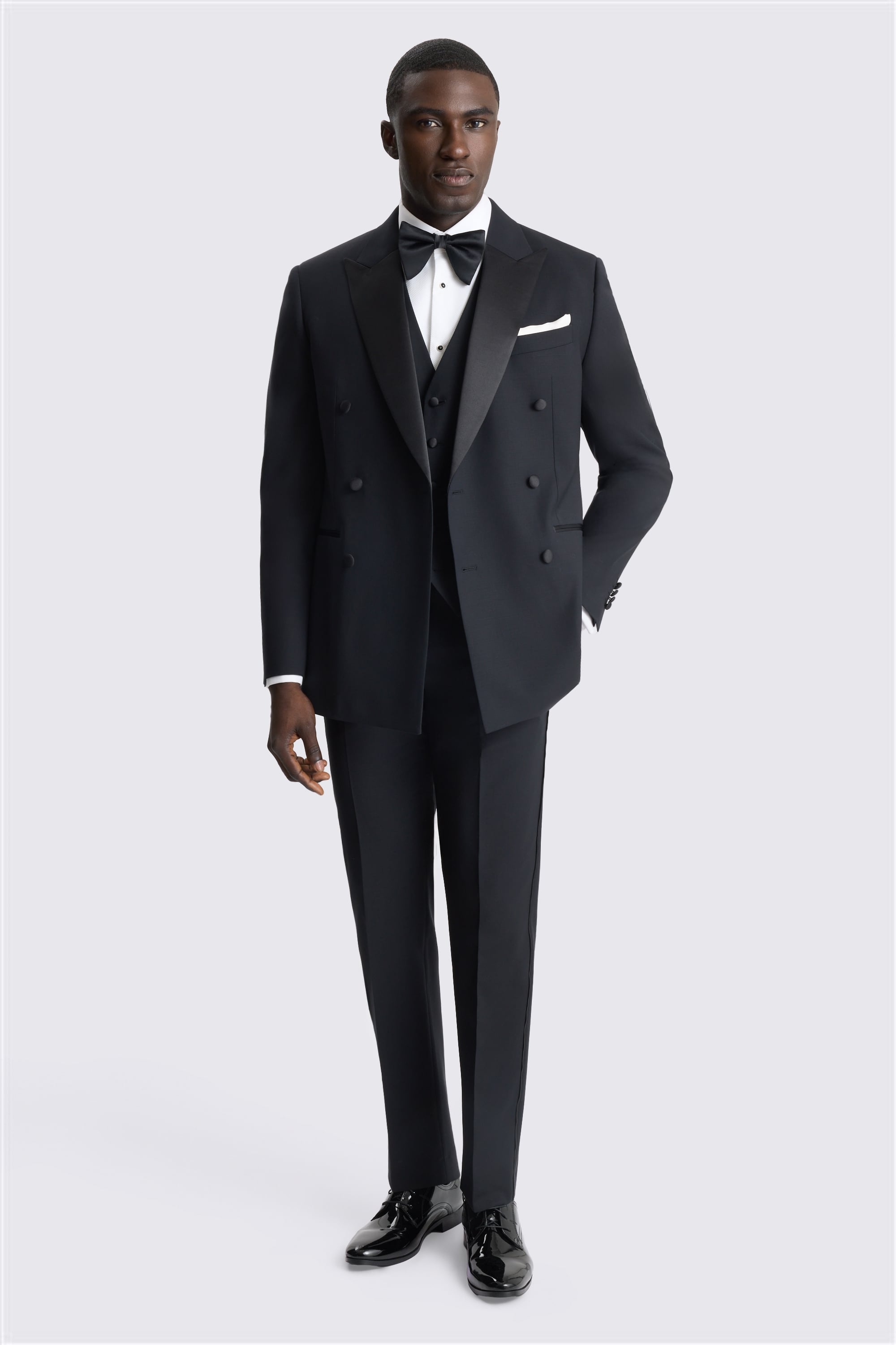 Tailored Fit Black Tuxedo Performance Suit