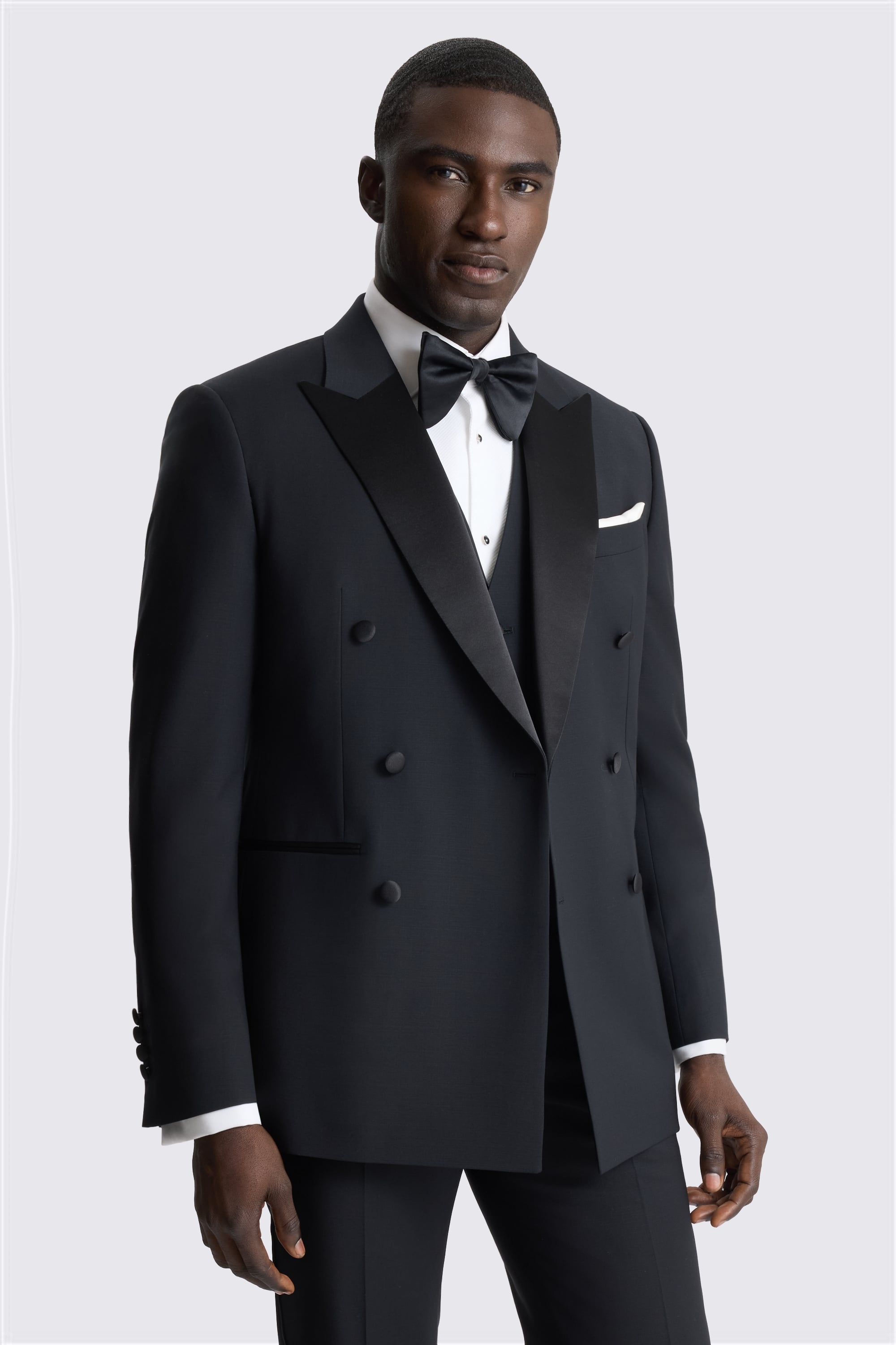 Tailored Fit Black Tuxedo Performance Suit