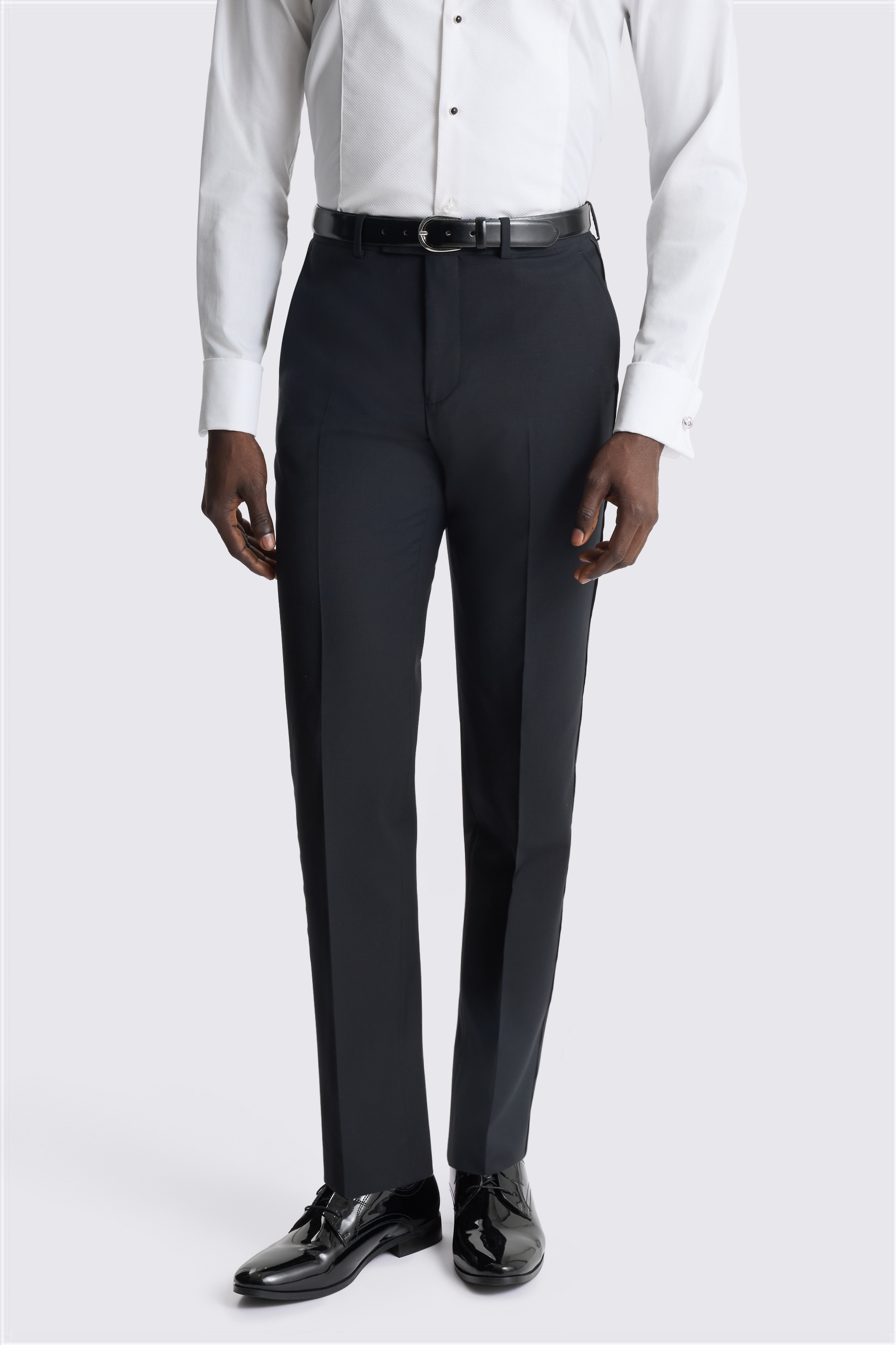 Tailored Fit Performance Black Dress Pants