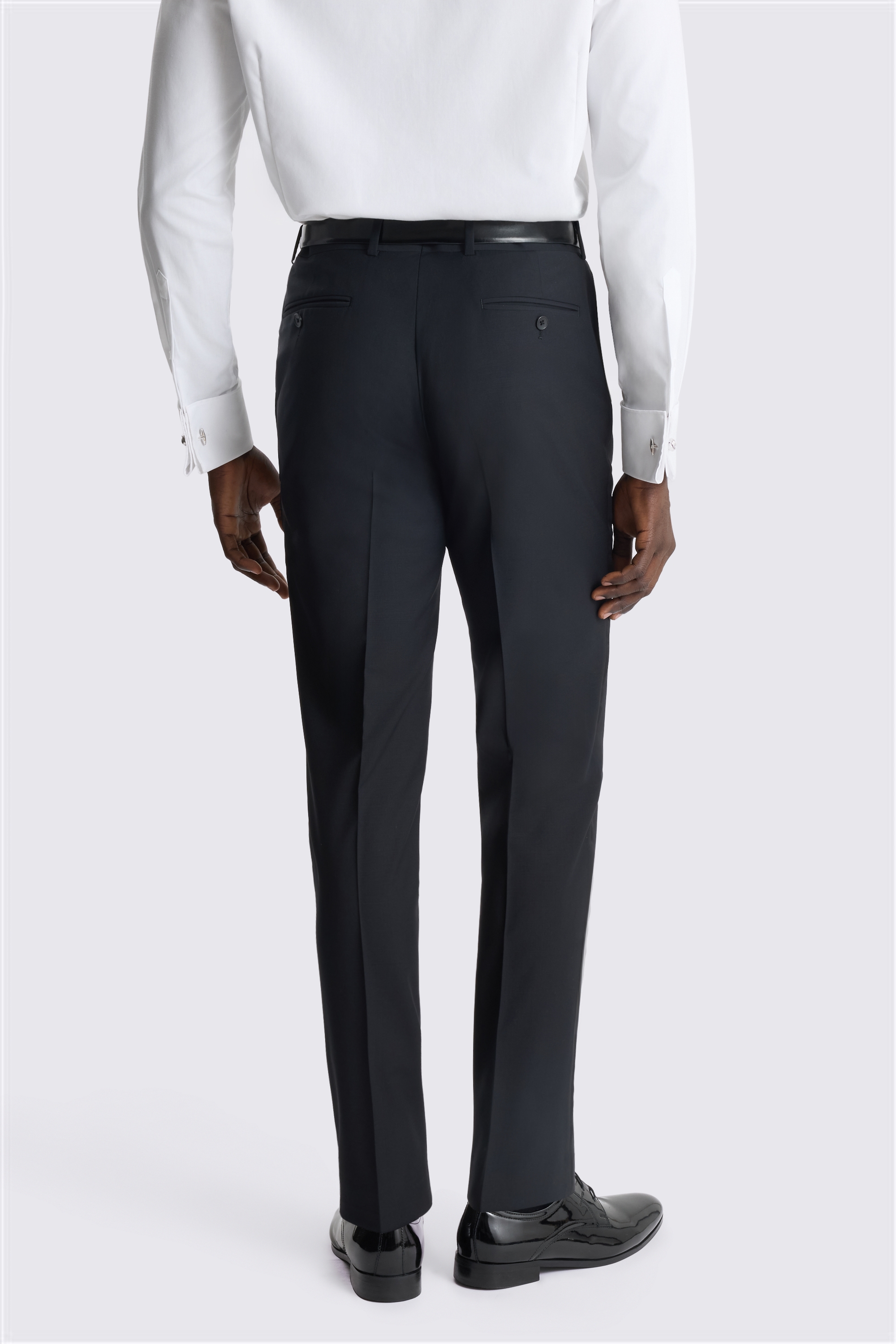Tailored Fit Performance Black Dress Pants