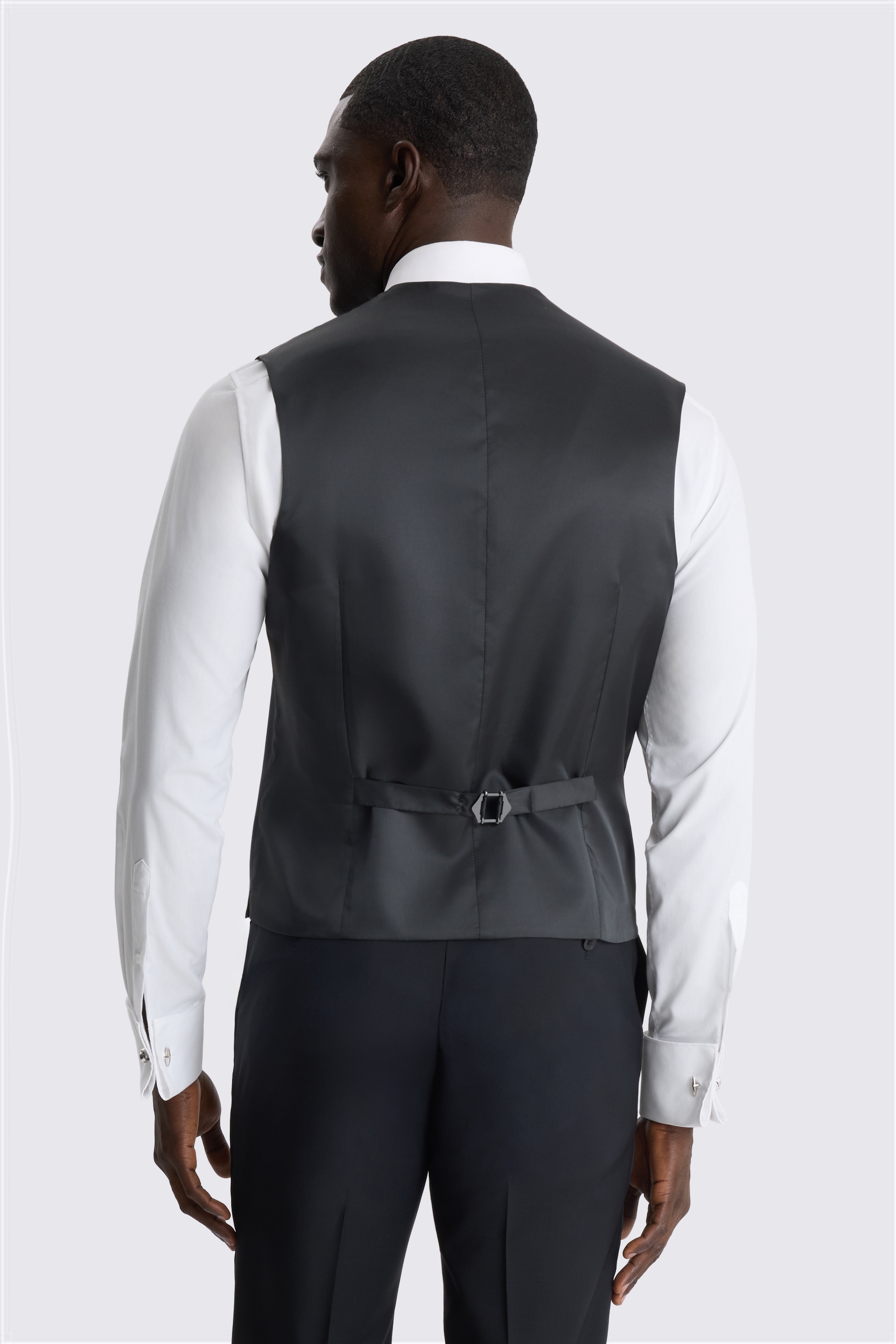 Tailored Fit Performance Black Dresswear Waistcoat