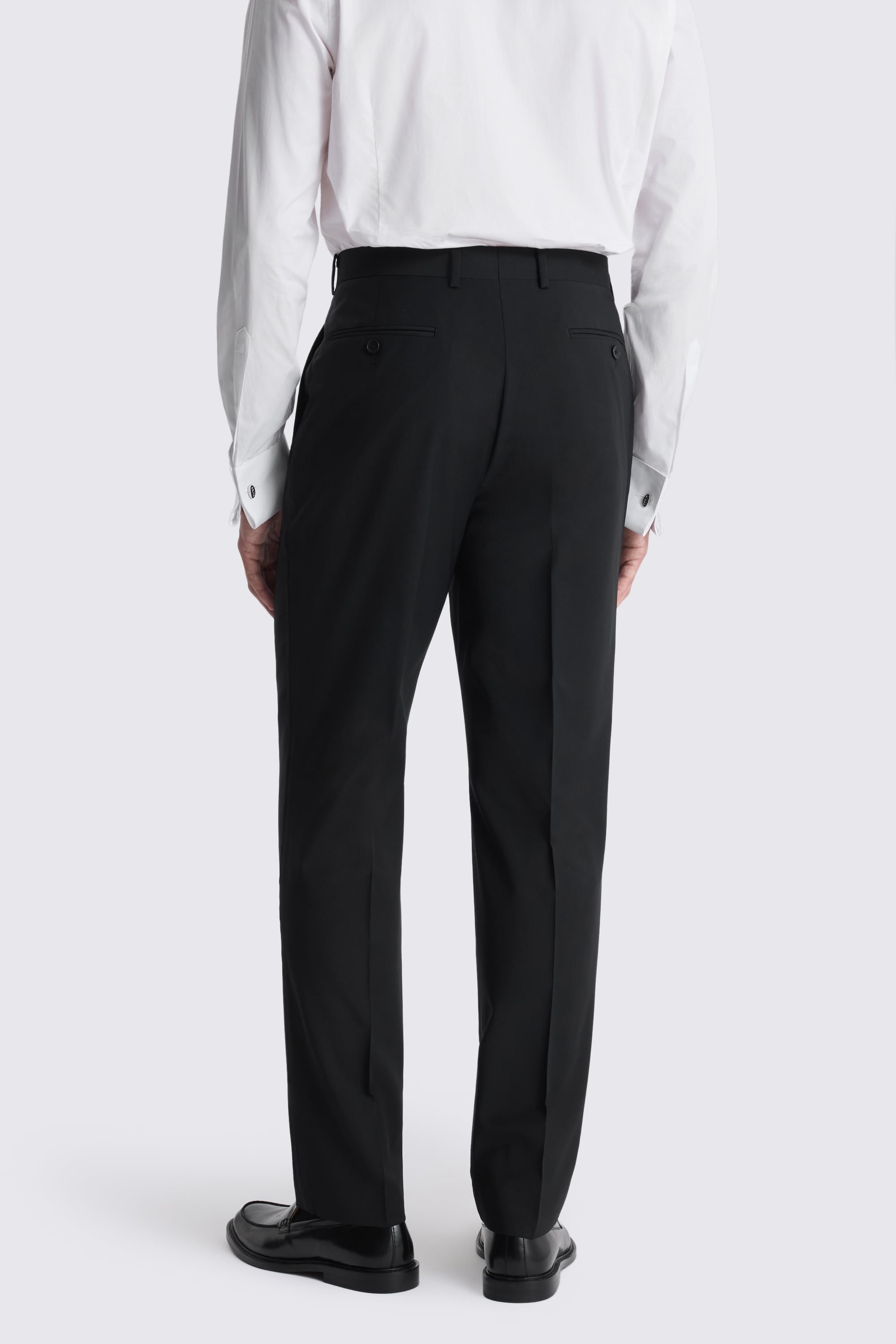 Regular Fit Performance Black Dress Pants
