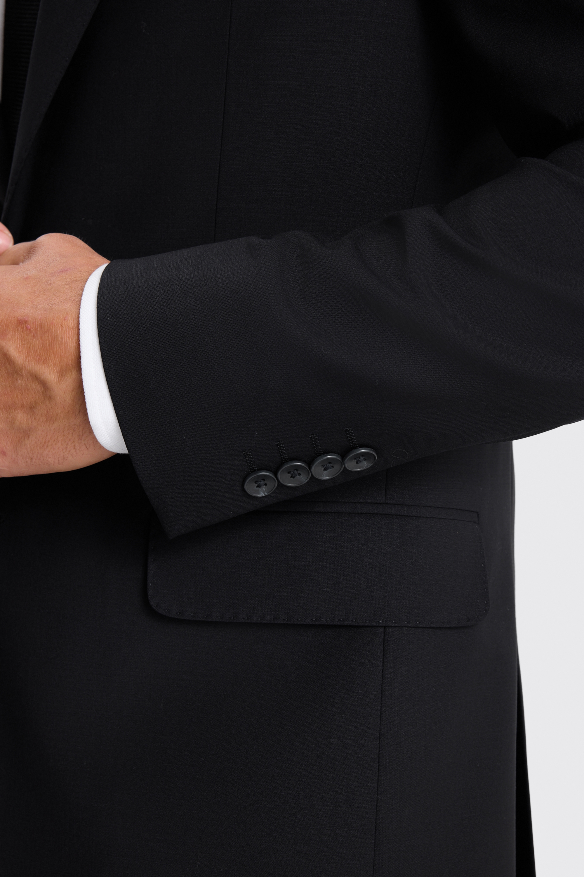 Tailored Fit Black Performance Suit Jacket