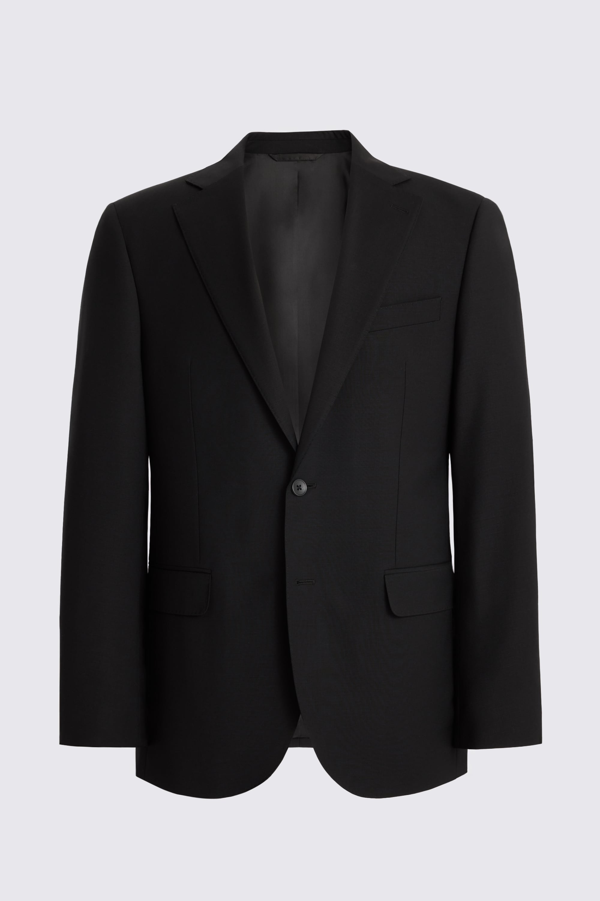 Tailored Fit Black Performance Suit