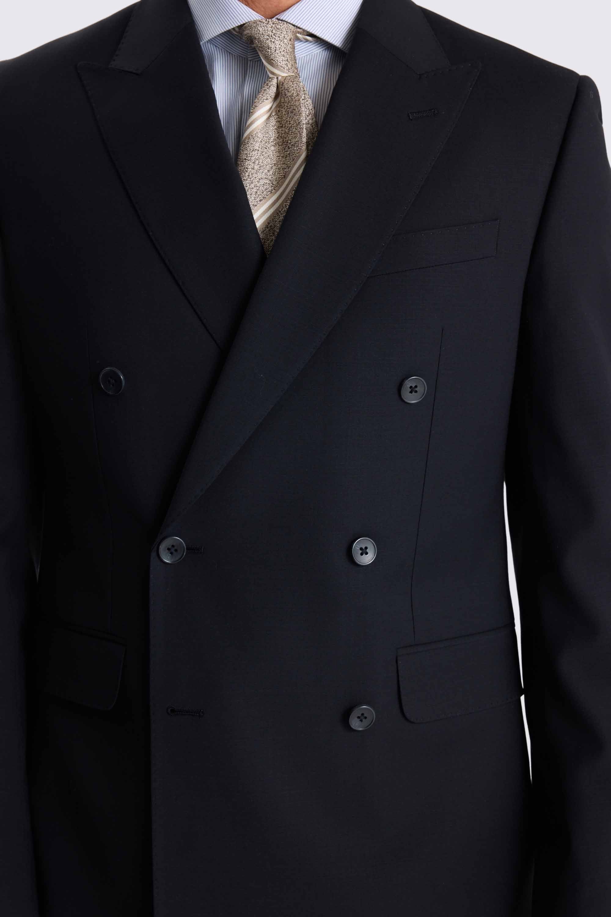 Tailored Fit Black Performance Suit Jacket