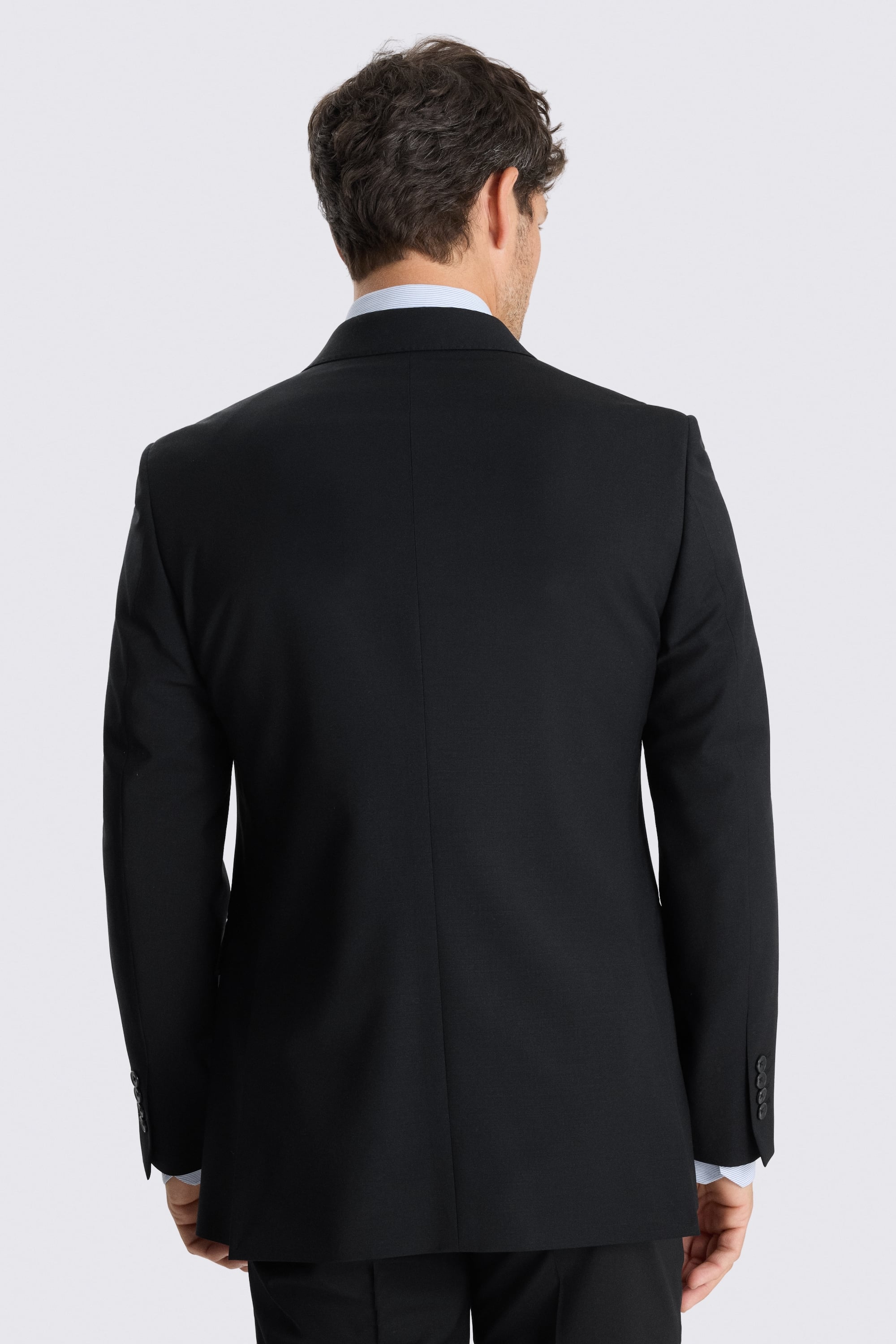 Tailored Fit Black Performance Suit Jacket