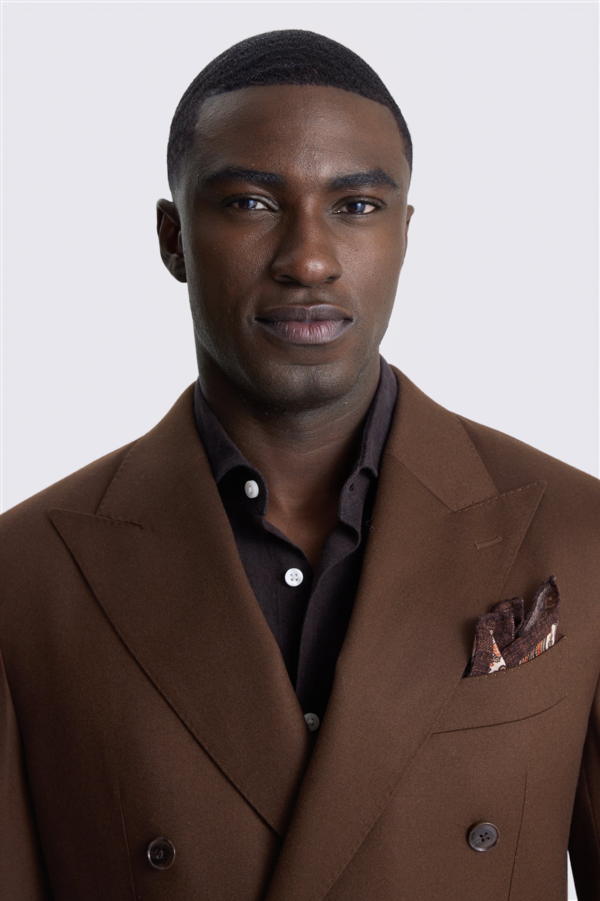 Italian Tailored Fit Chestnut Flannel Suit