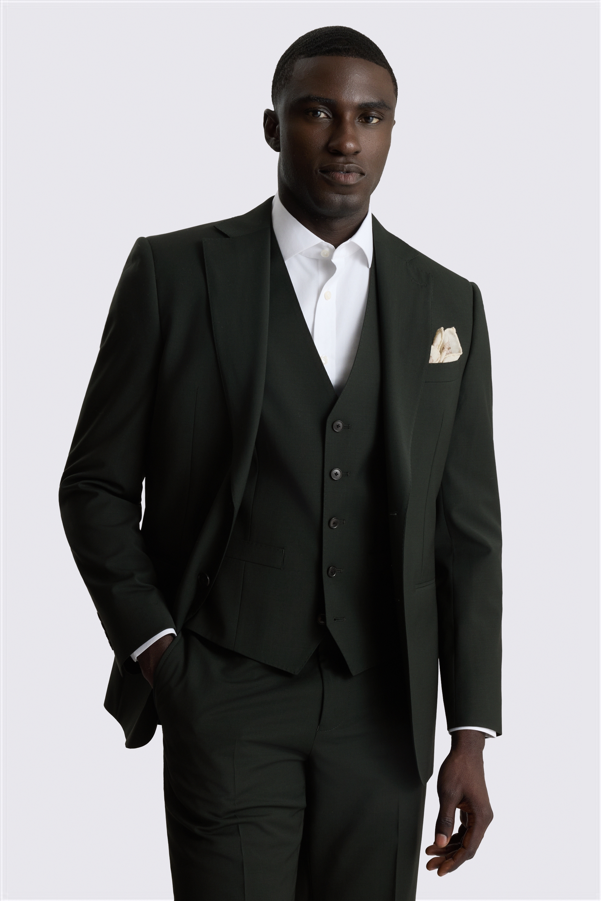 Tailored Performance Dark Green Suit