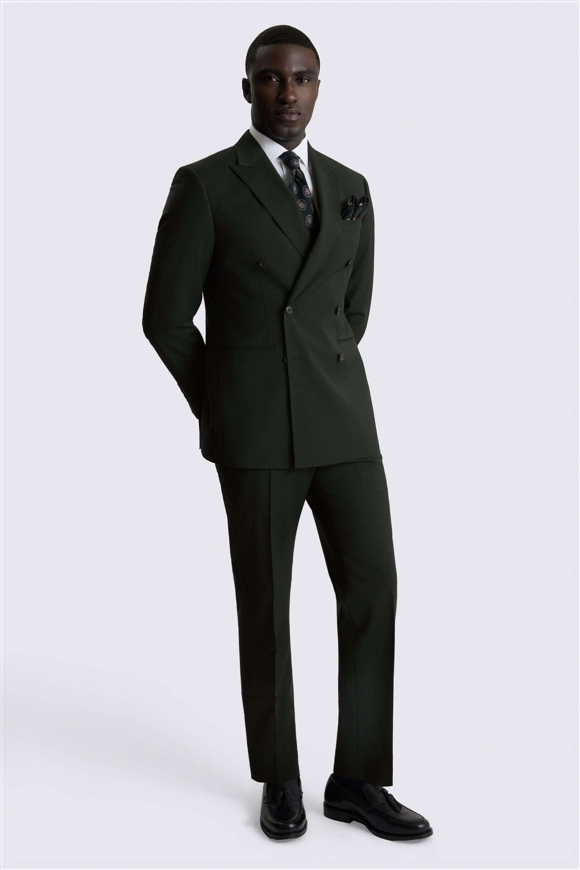 Tailored Performance Dark Green Suit