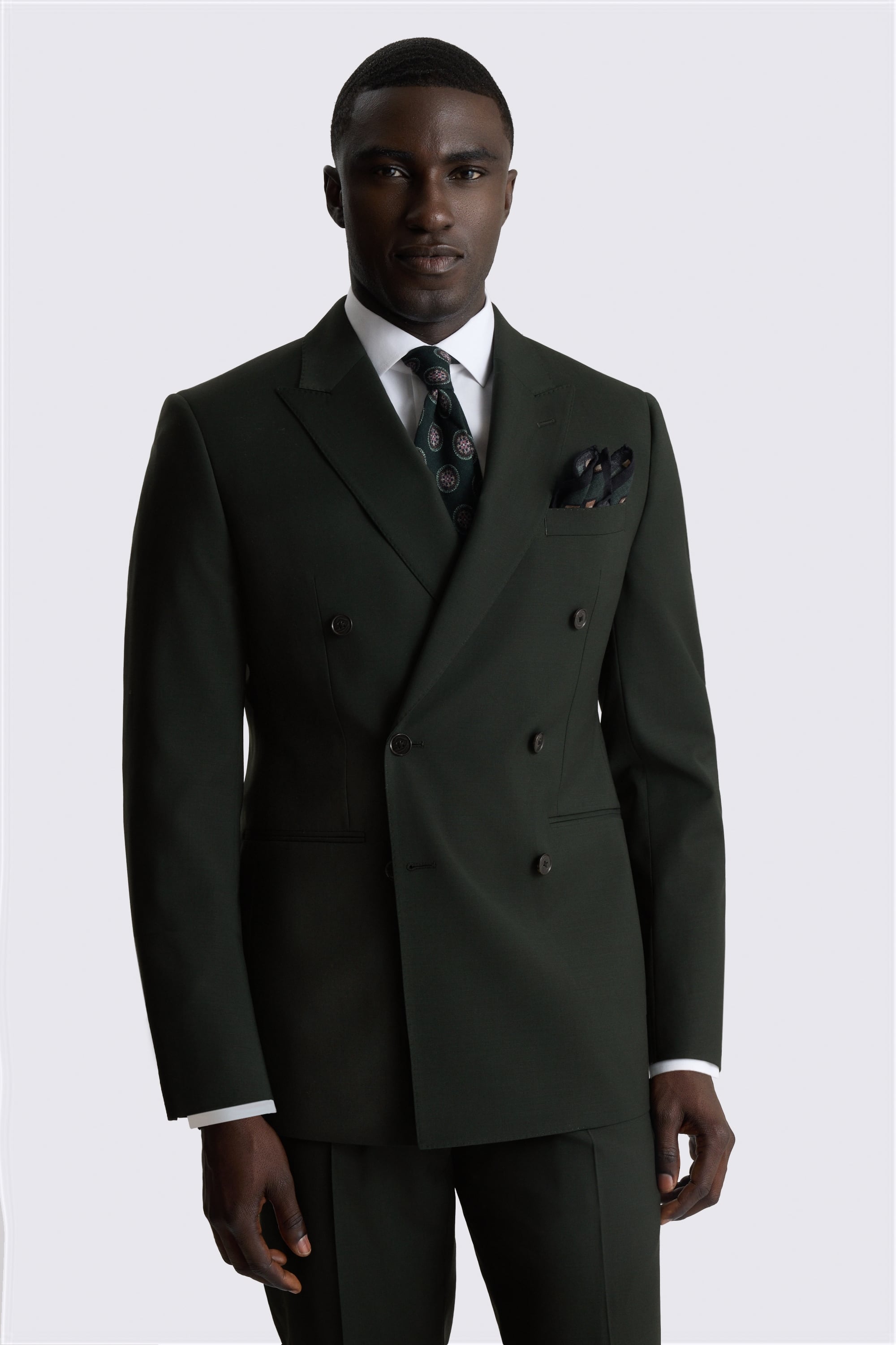 Tailored Performance Dark Green Suit