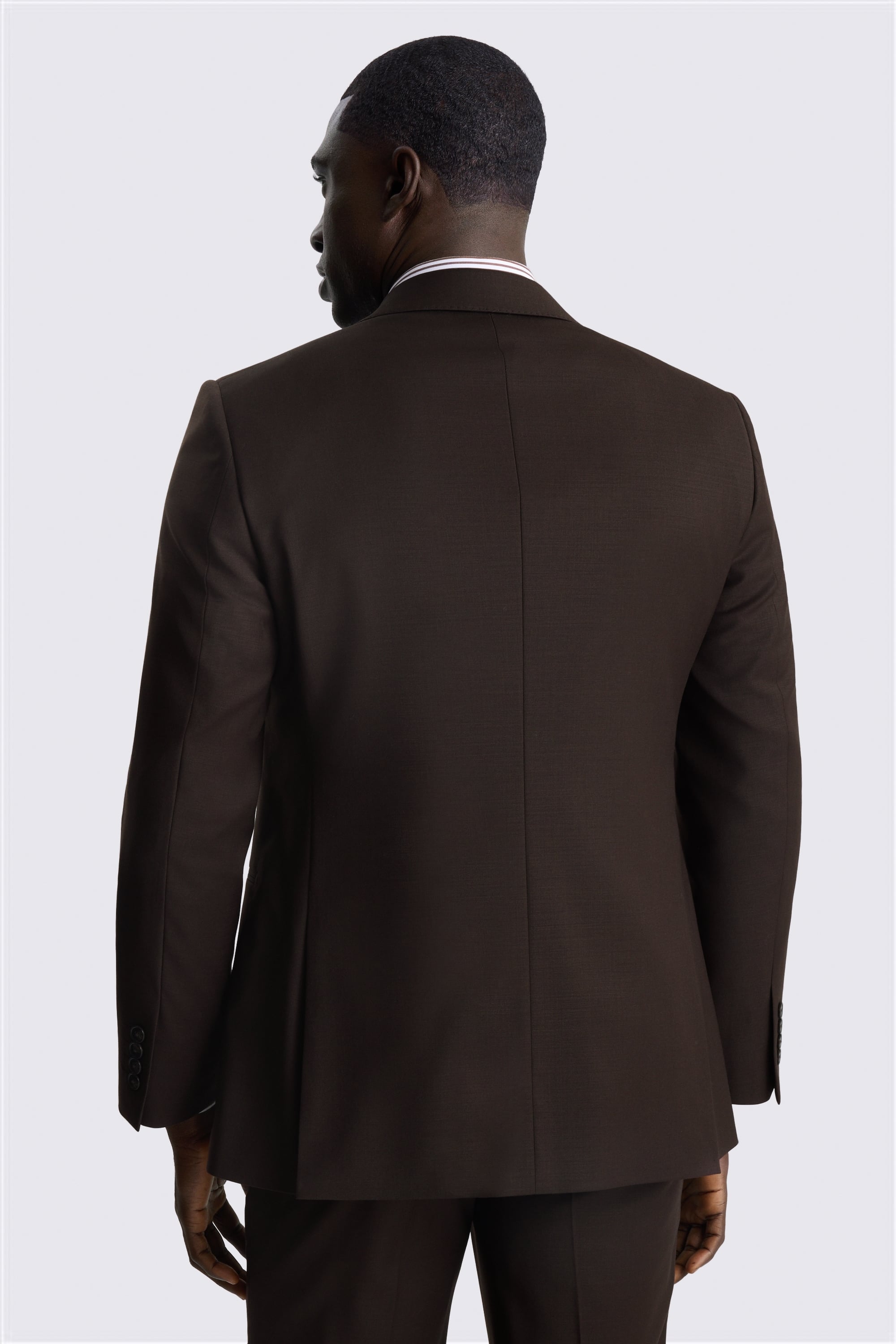Tailored Performance Brown Twill Suit