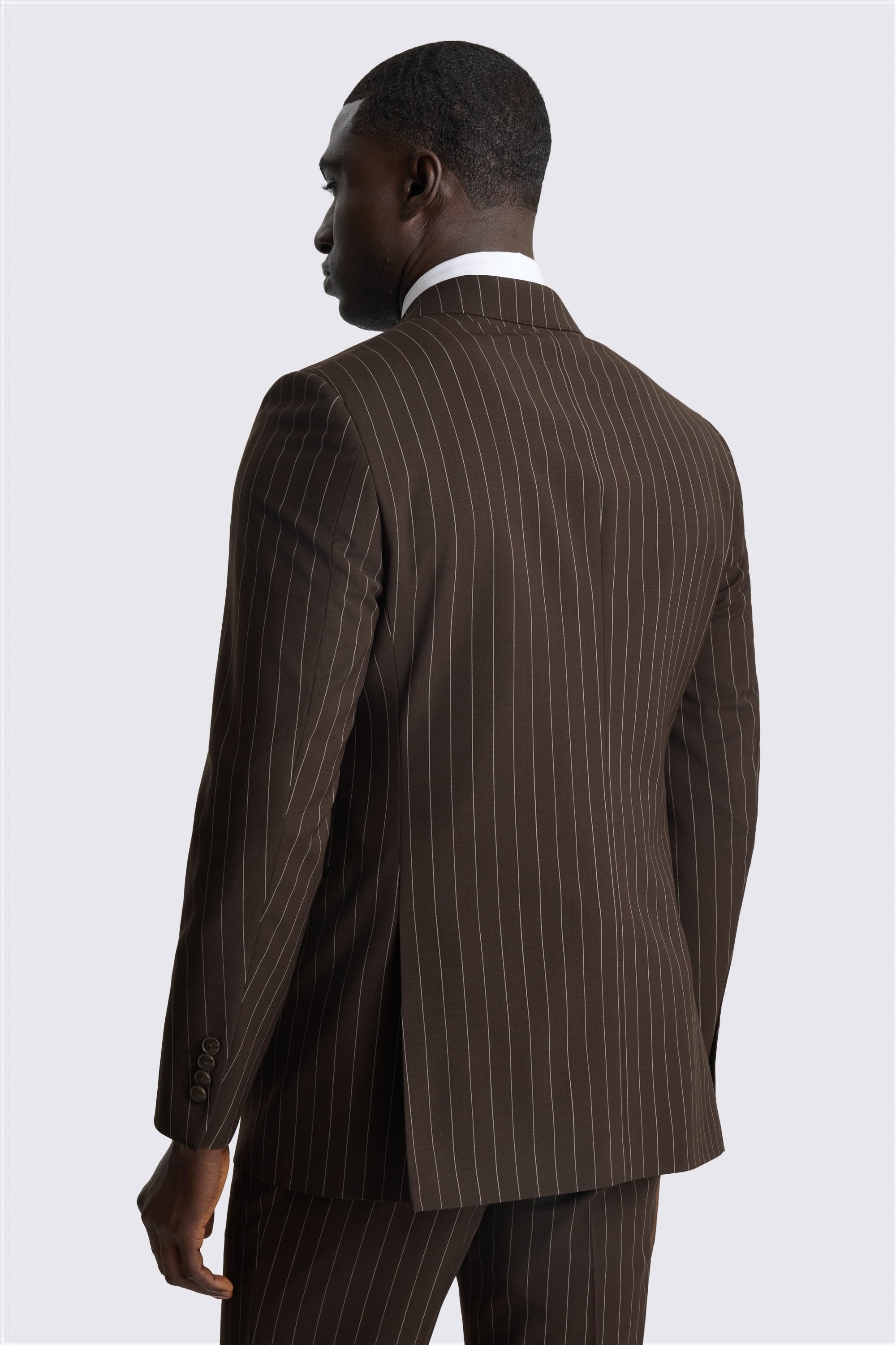 Tailored Performance Brown Stripe Suit