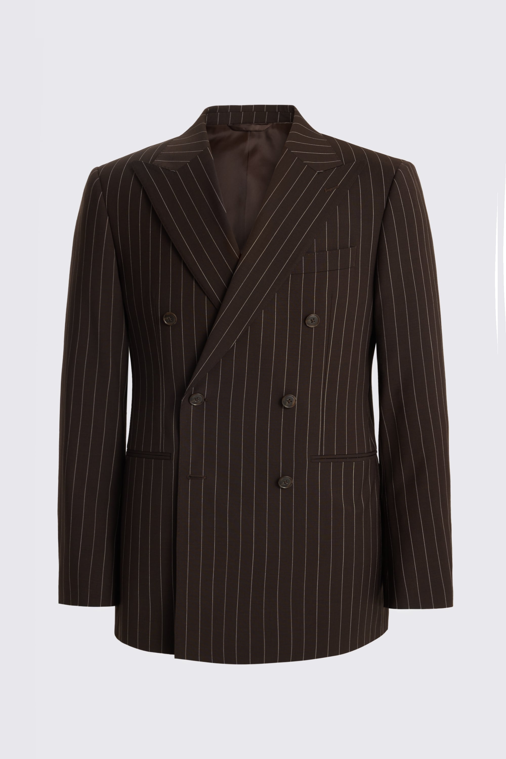 Tailored Performance Brown Stripe Suit