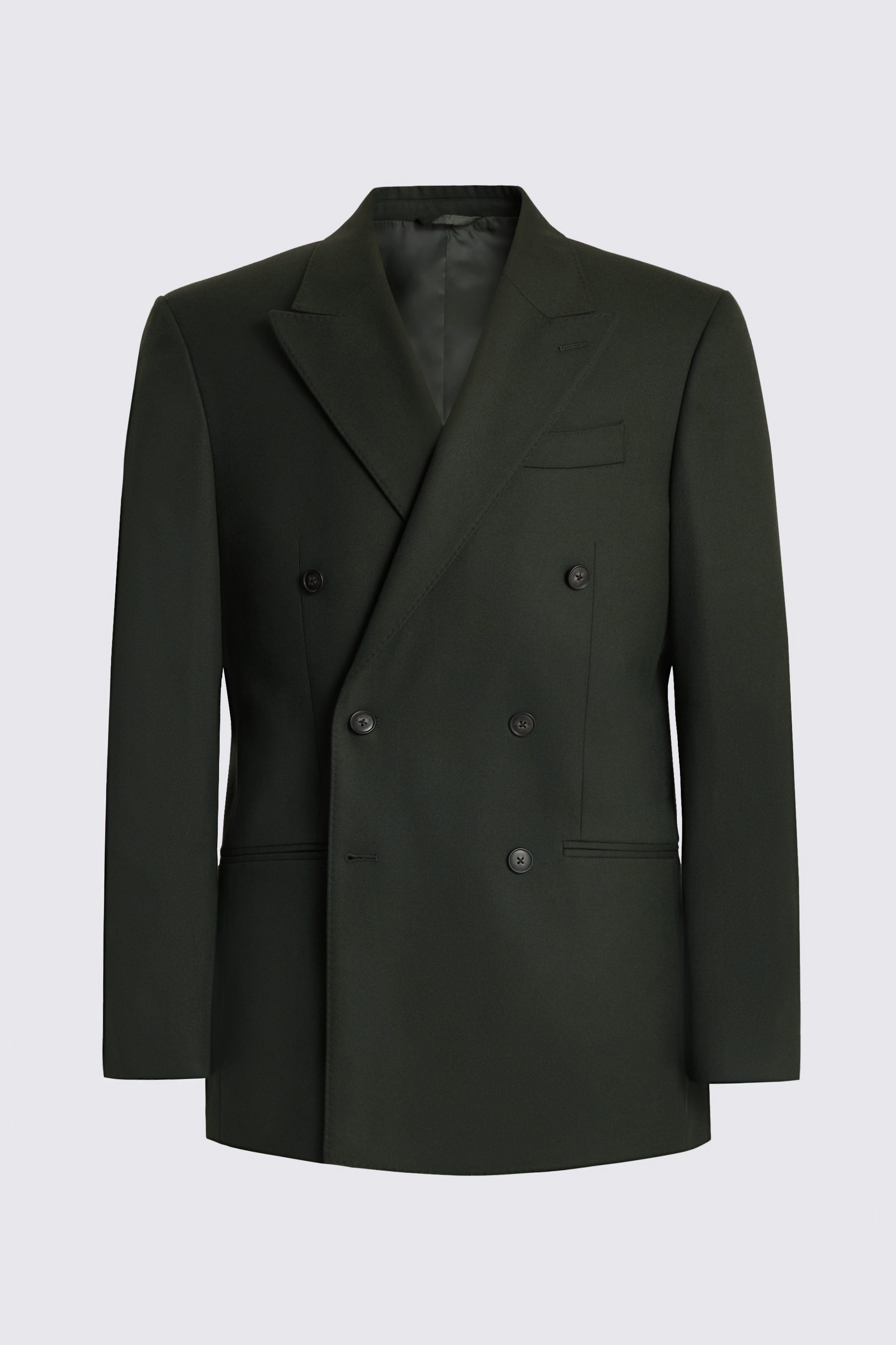 Relaxed Fit Khaki Flannel  Suit
