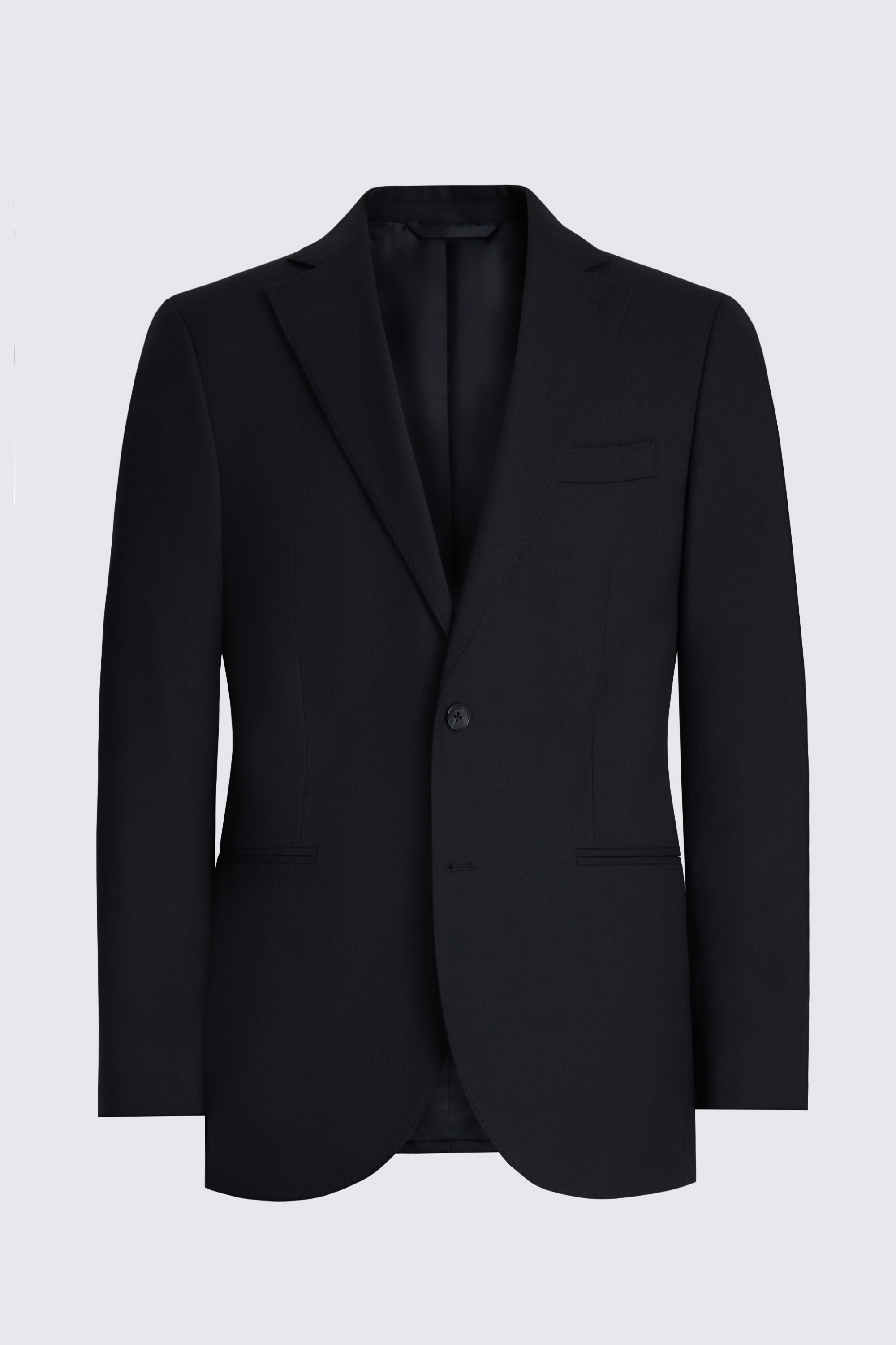 Tailored Fit Navy Flannel Suit