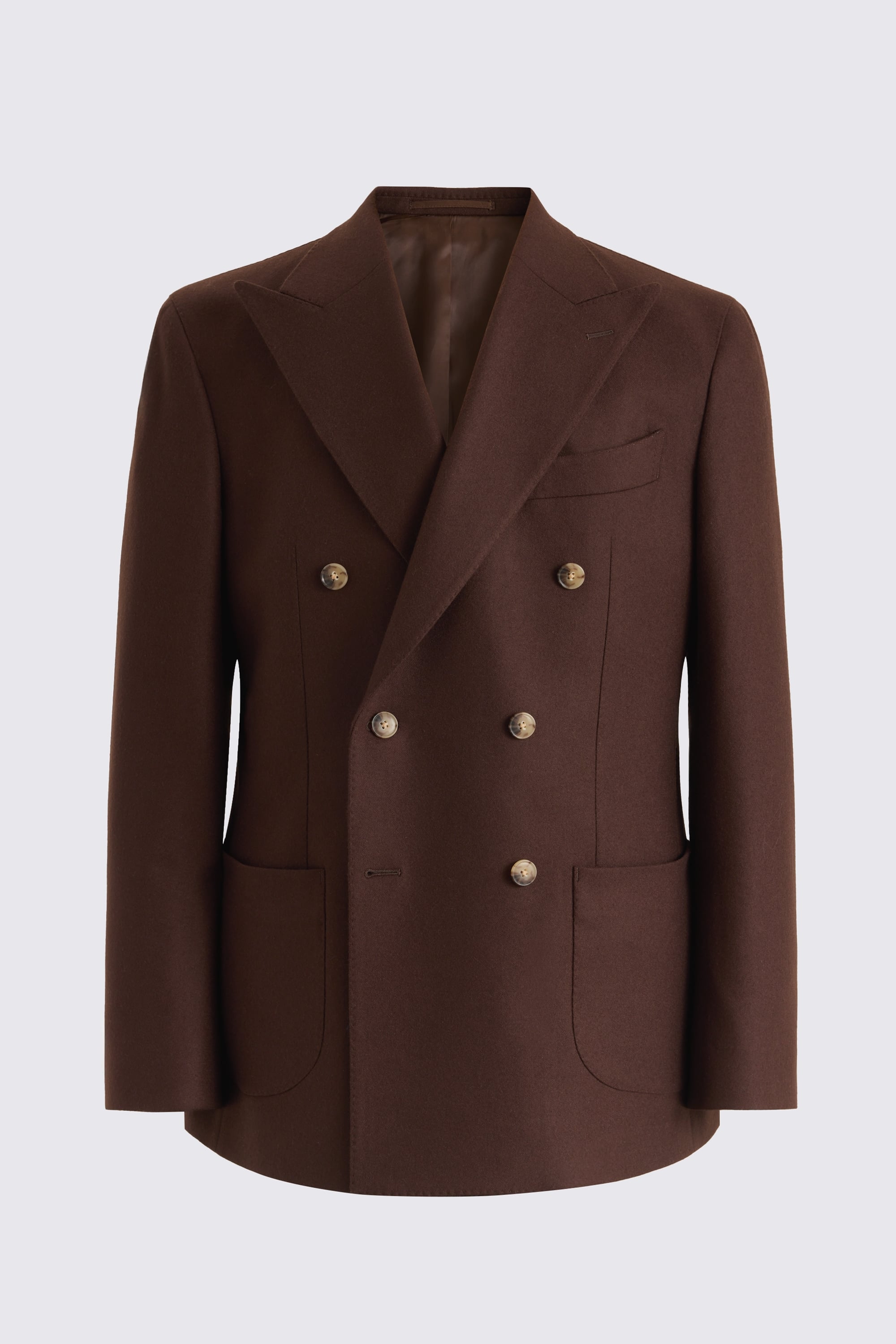 Italian Tailored Fit Dark Chestnut Jacket