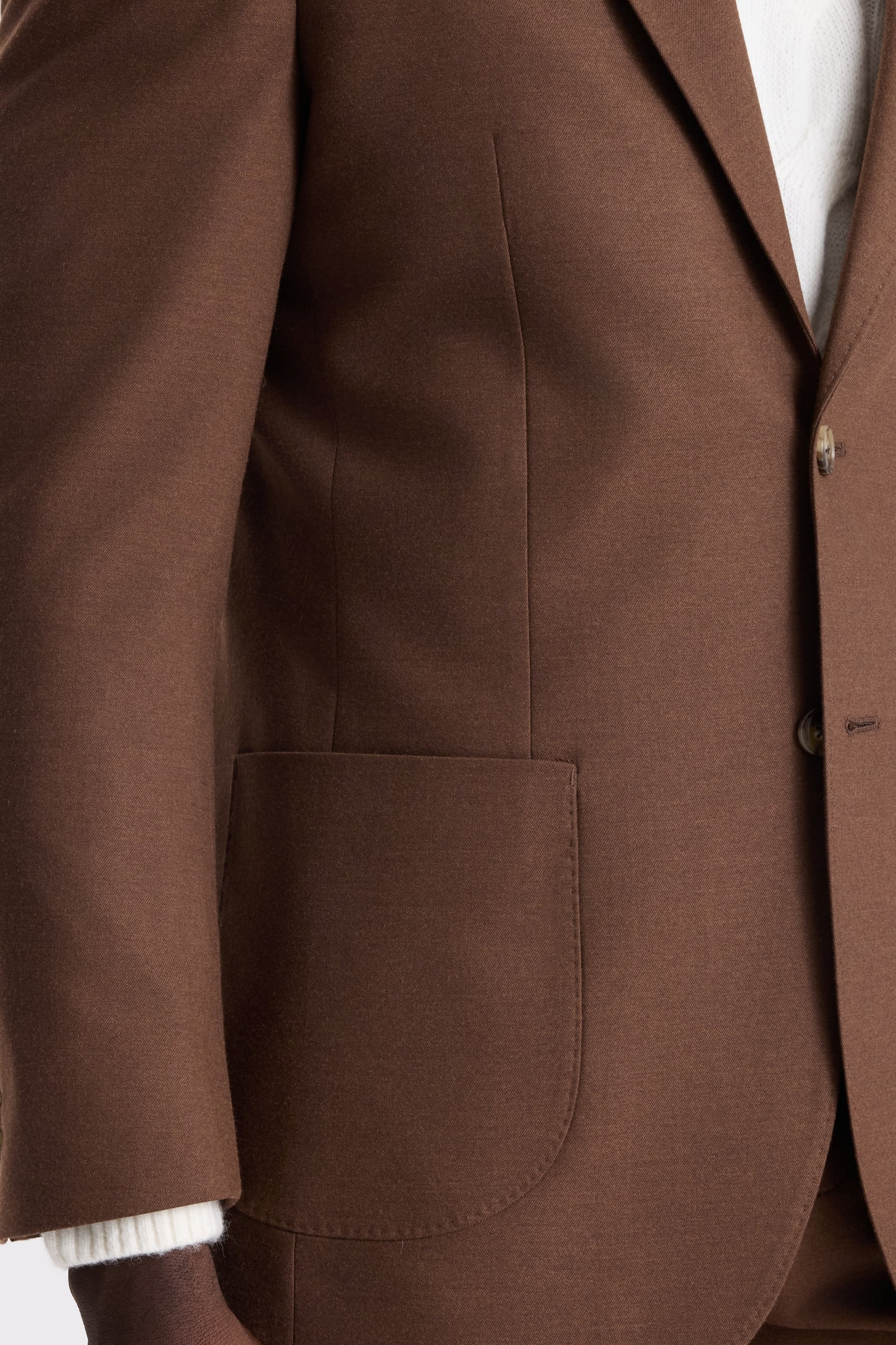 Relaxed Fit Chestnut Flannel Suit
