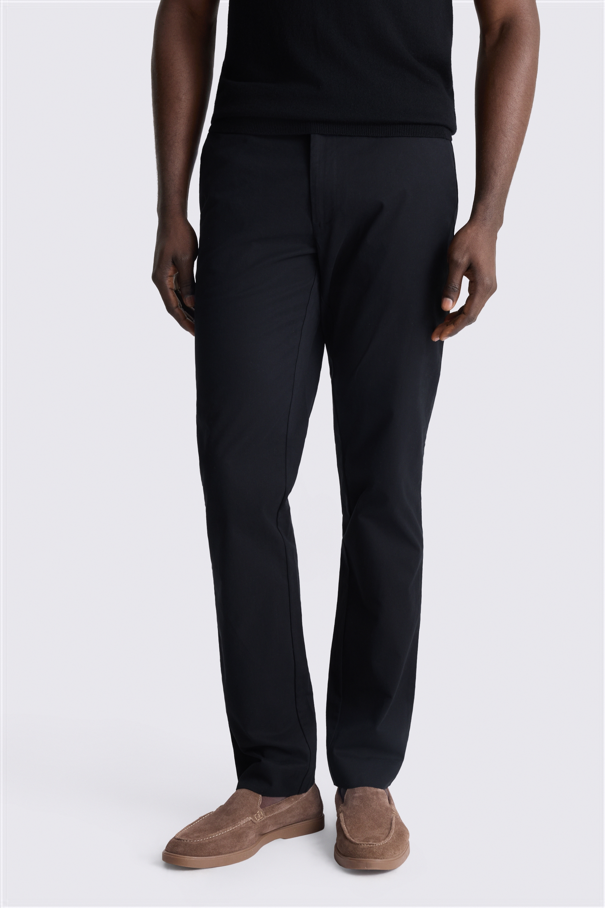 Slim Fit Black Chino