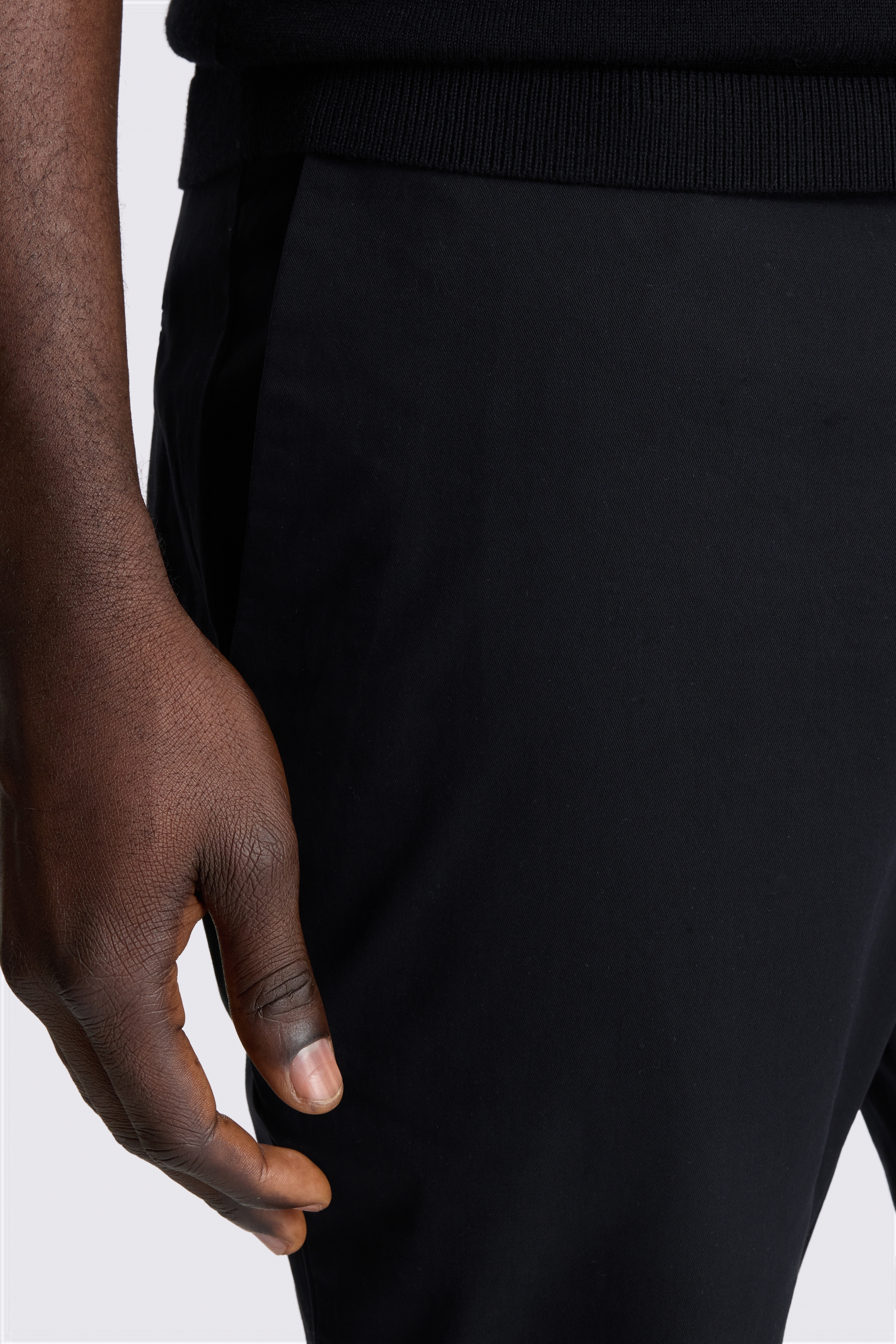 Slim Fit Black Chino