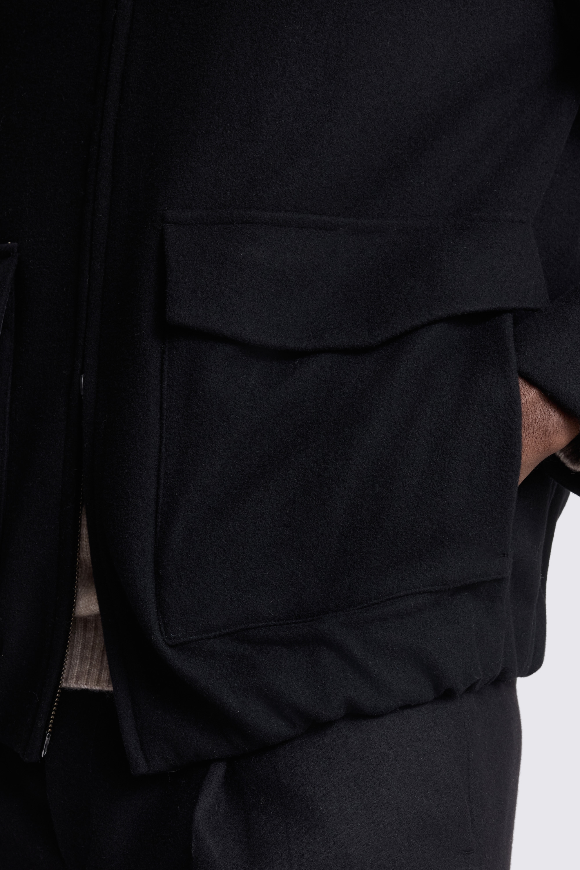 Black Blouson Jacket