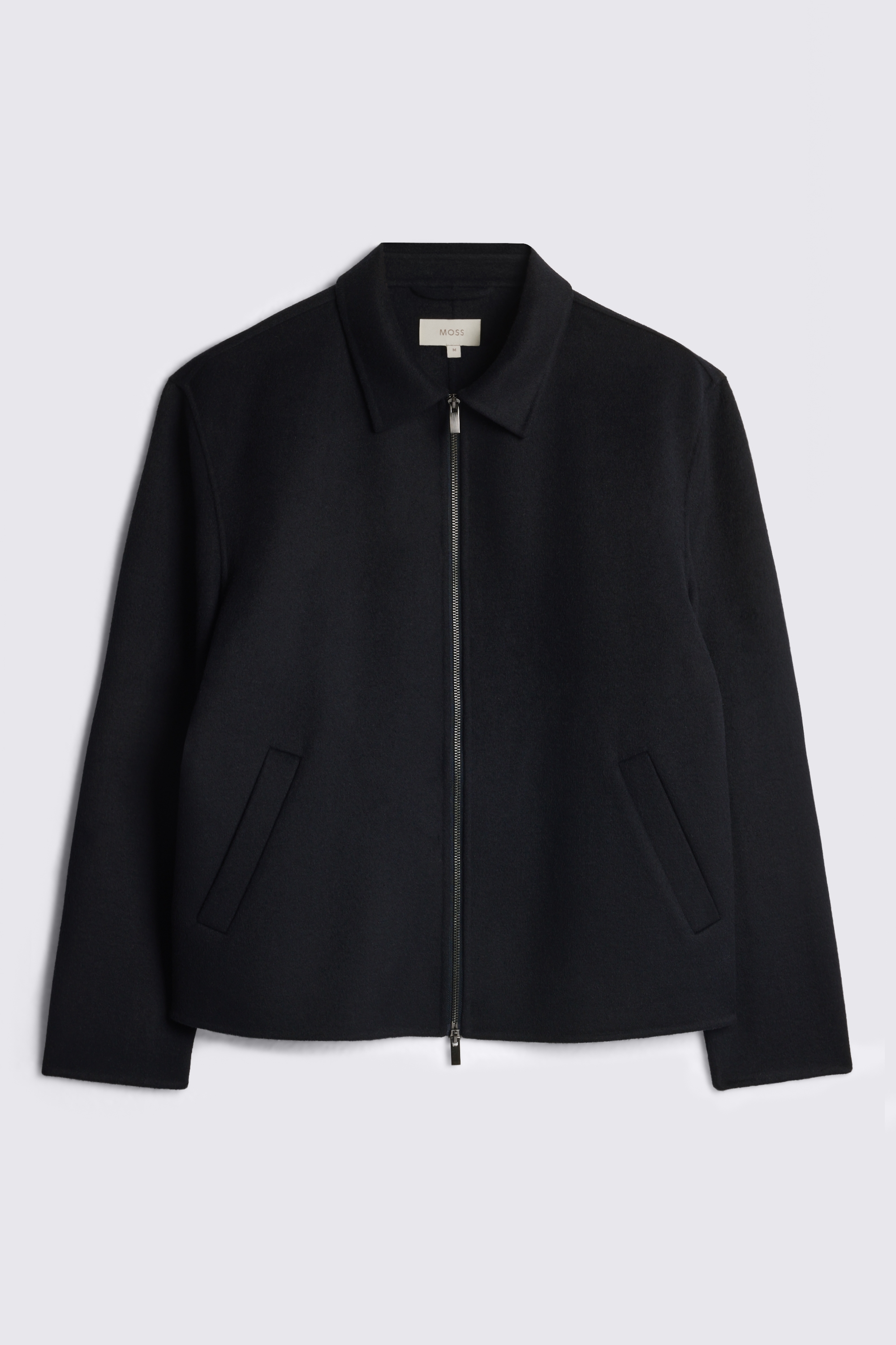 Navy Wool Blend Jacket