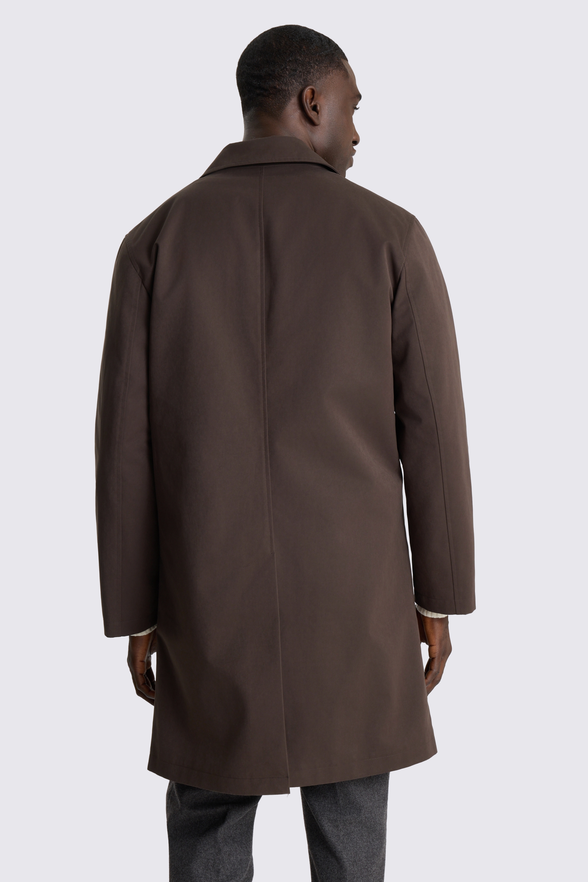 Brown Rain Coat with Insert