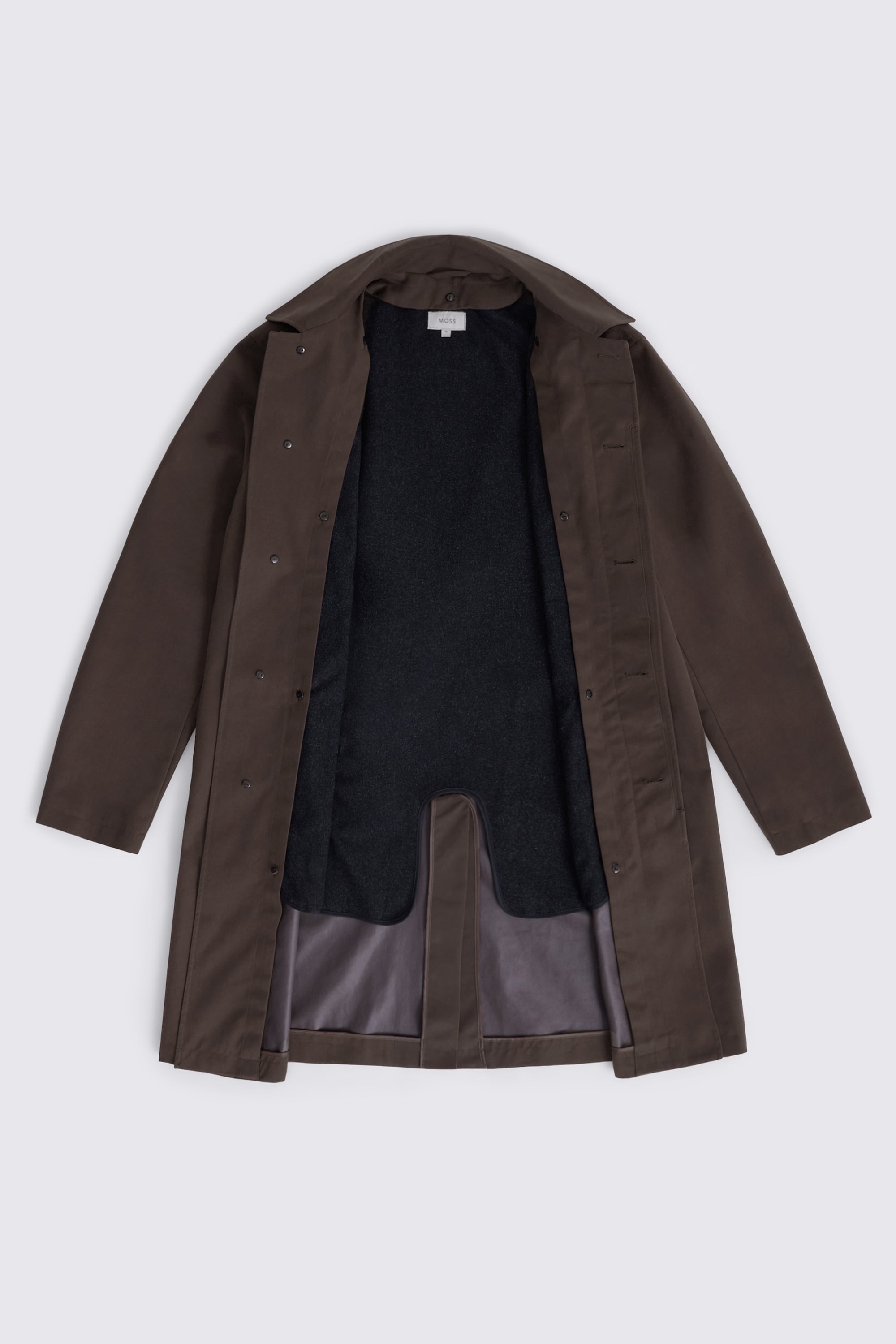 Italian Brown Raincoat with Insert