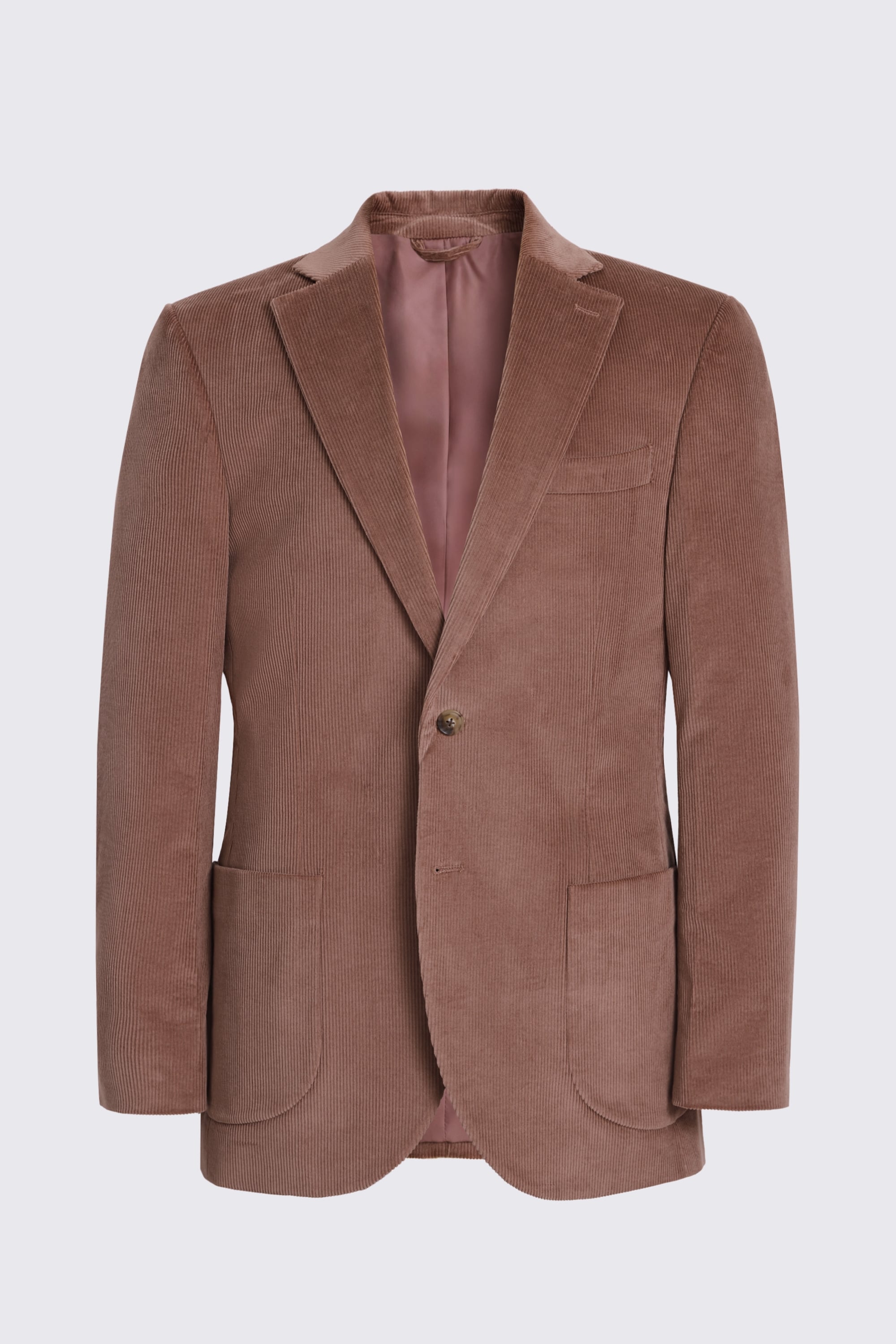 Tailored Fit Dusty Pink Corduroy Suit