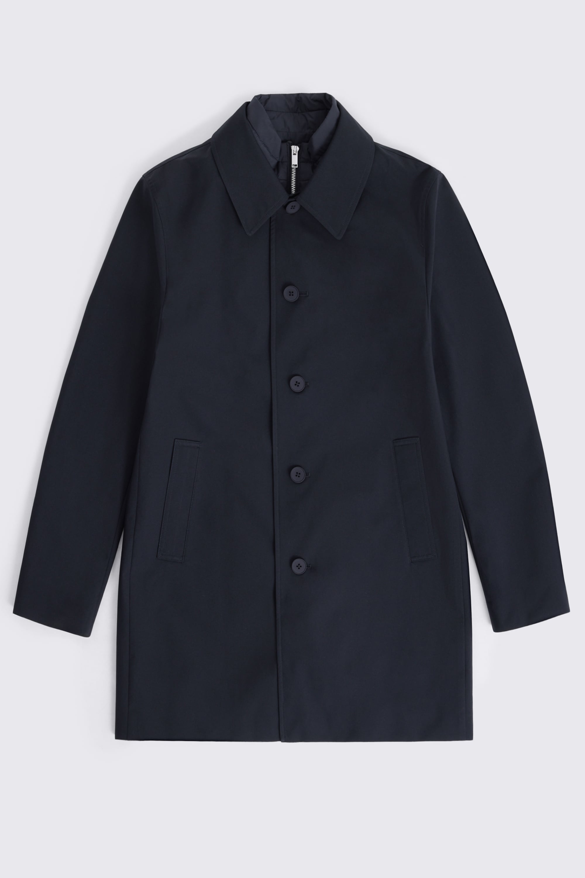 Navy Raincoat with Insert