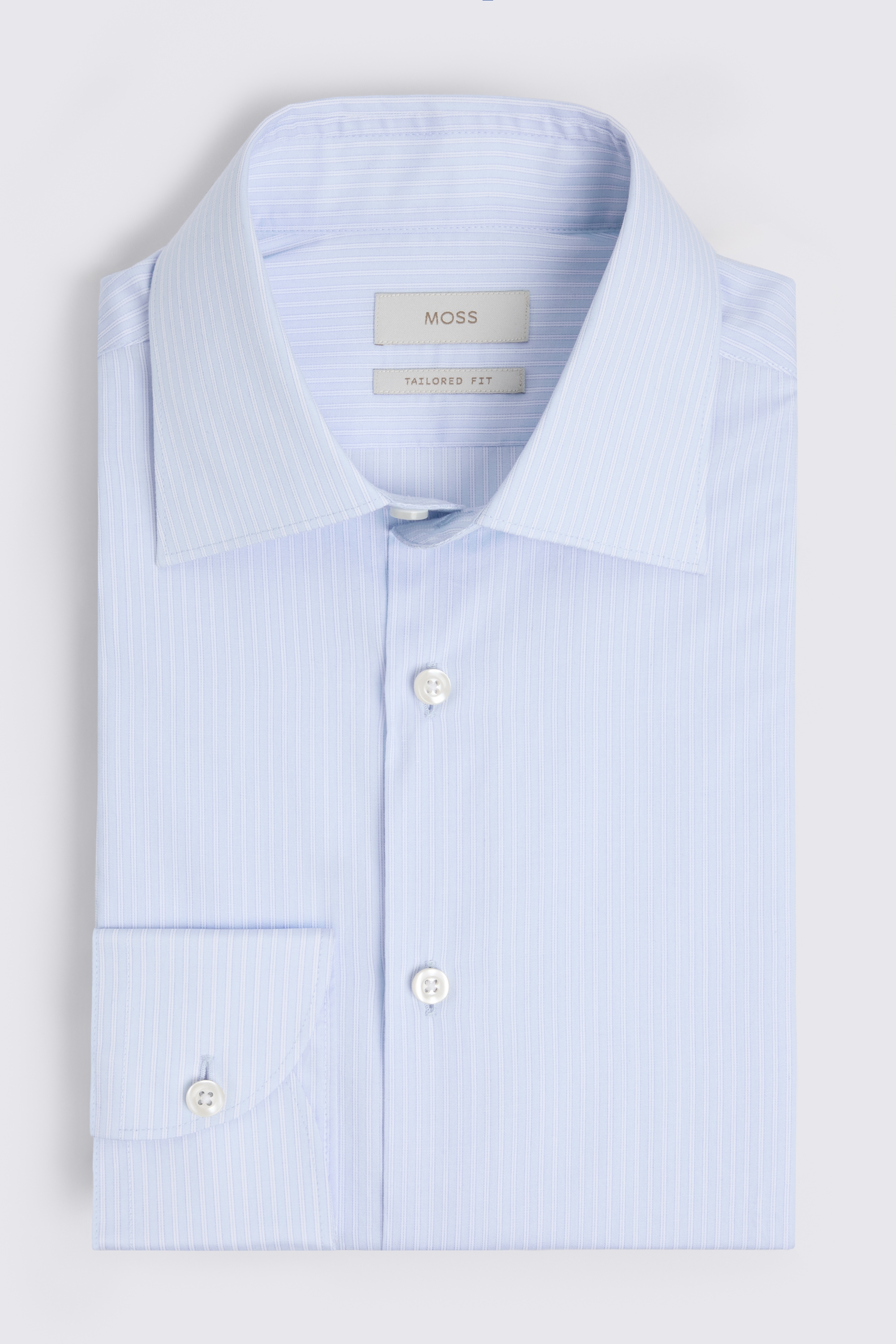 Tailored Fit Sky Stripe Shirt