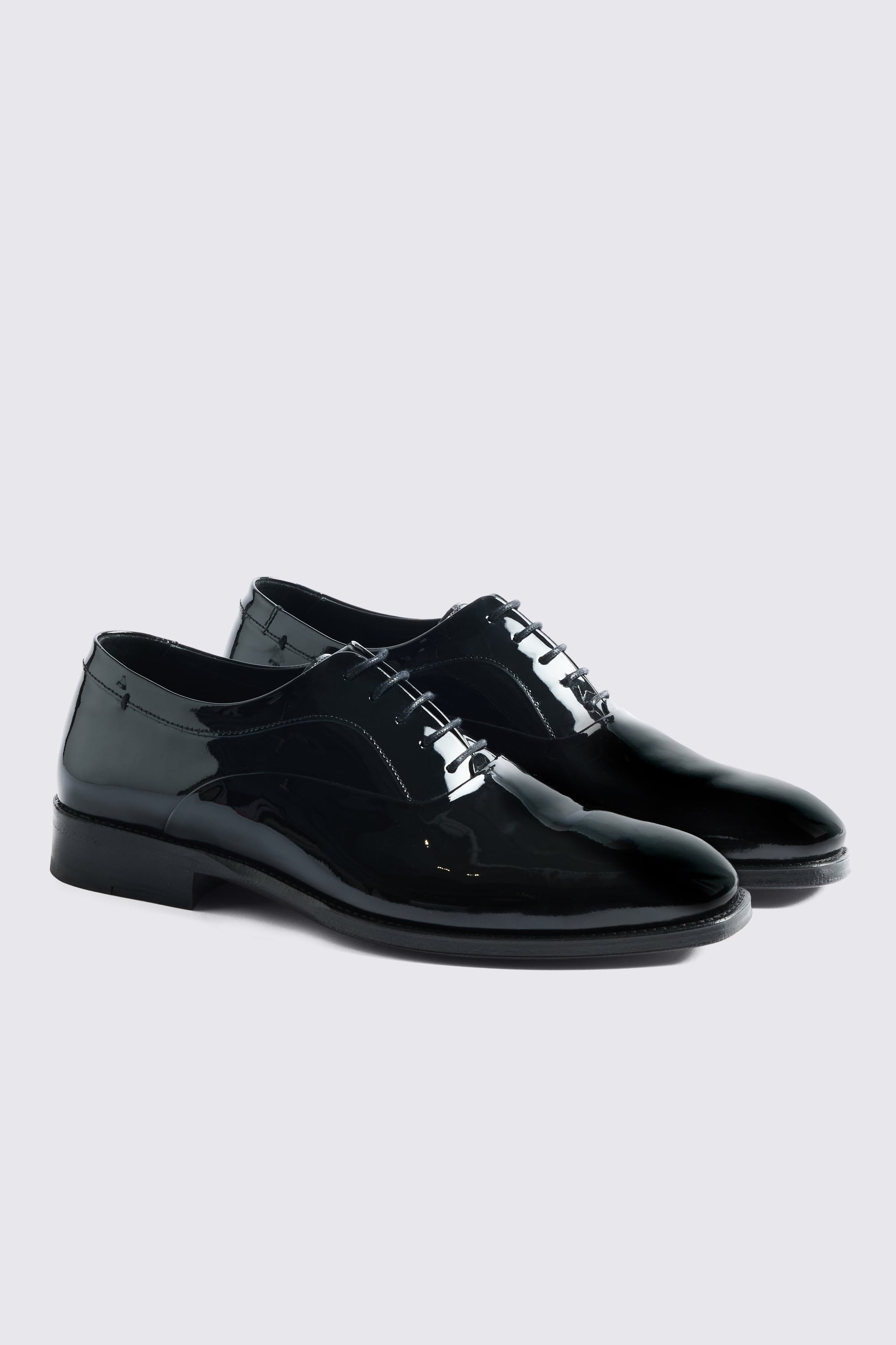 Italian Black Patent Leather Oxford Shoes