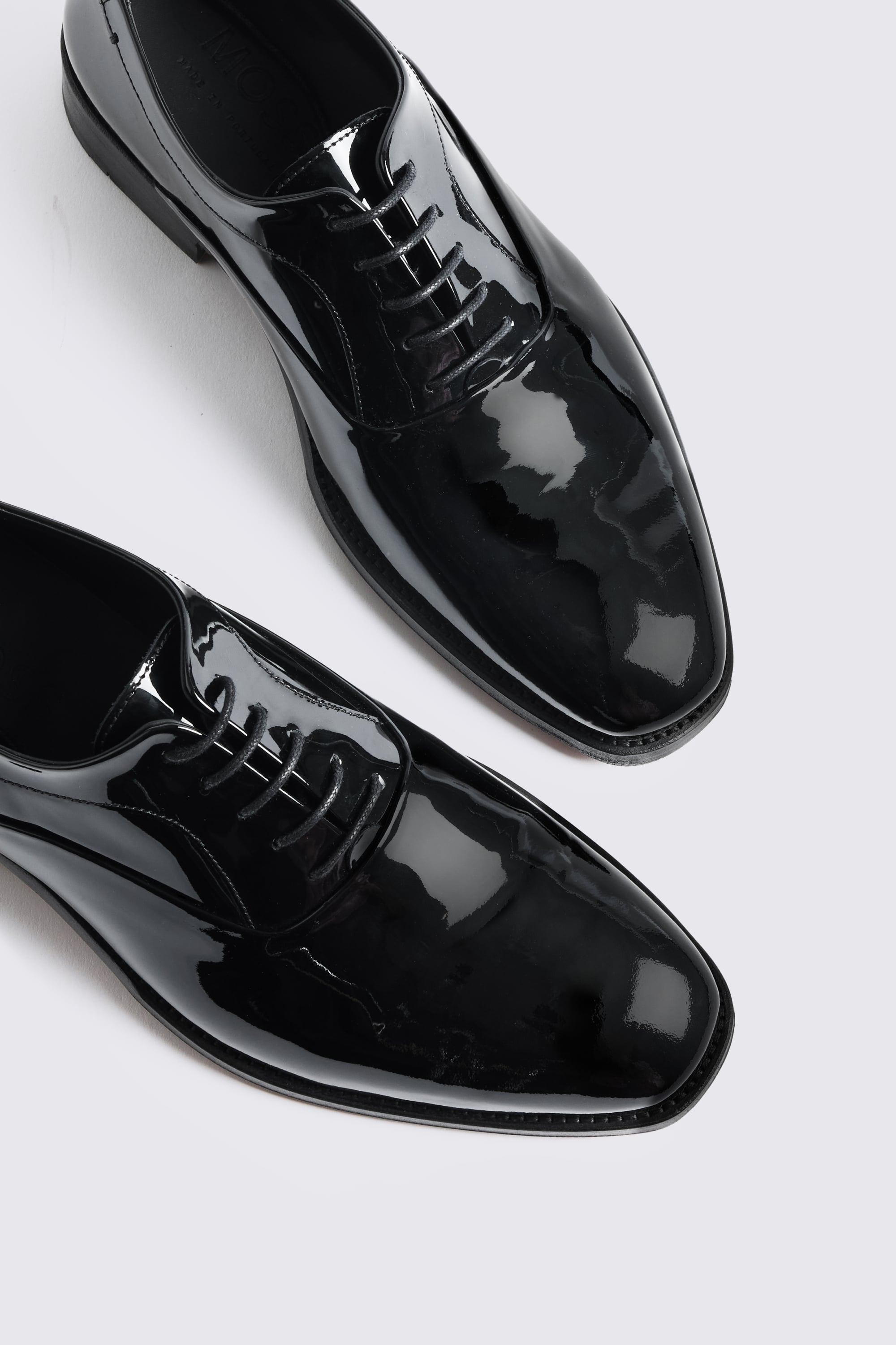 Italian Black Patent Leather Oxford Shoes