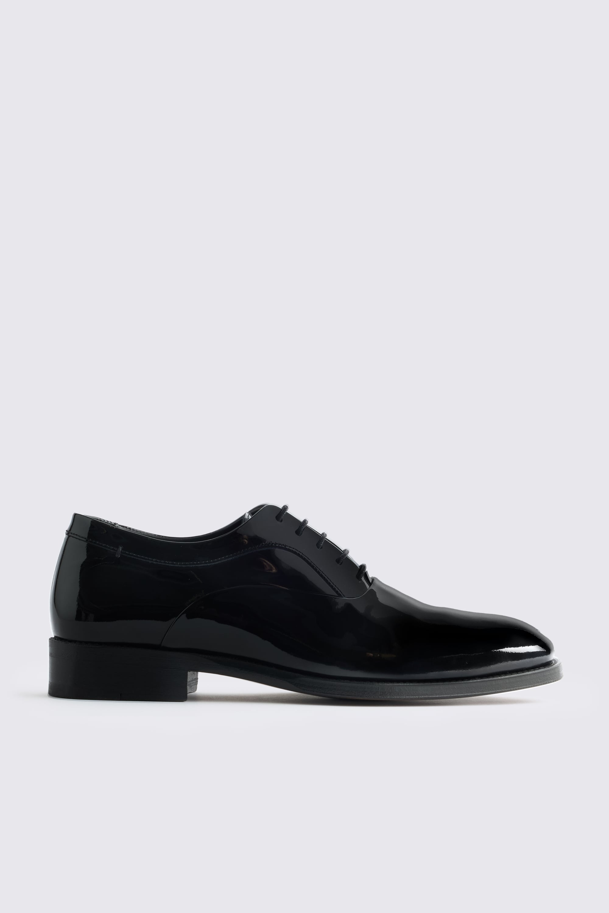 Italian Black Patent Leather Oxford Shoes