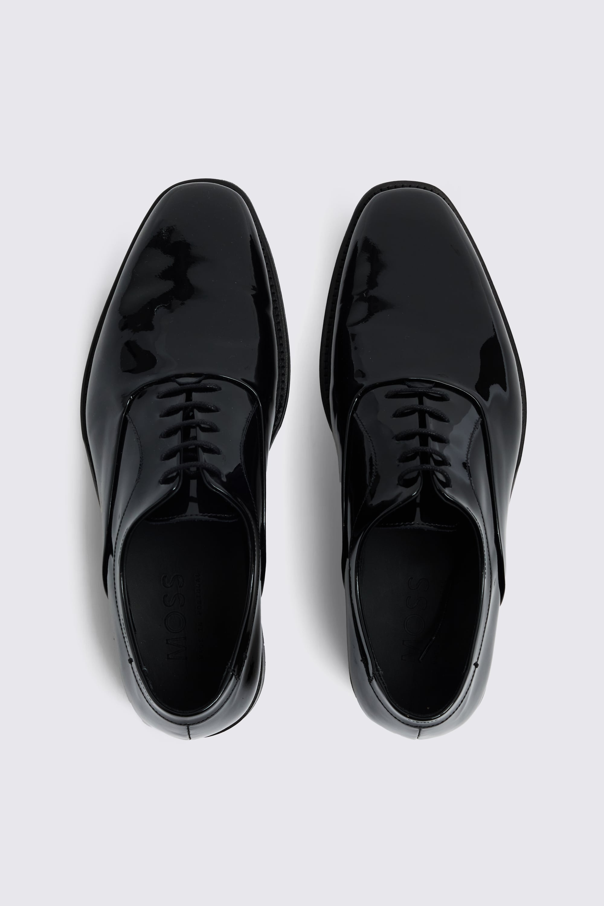 Italian Black Patent Leather Oxford Shoes