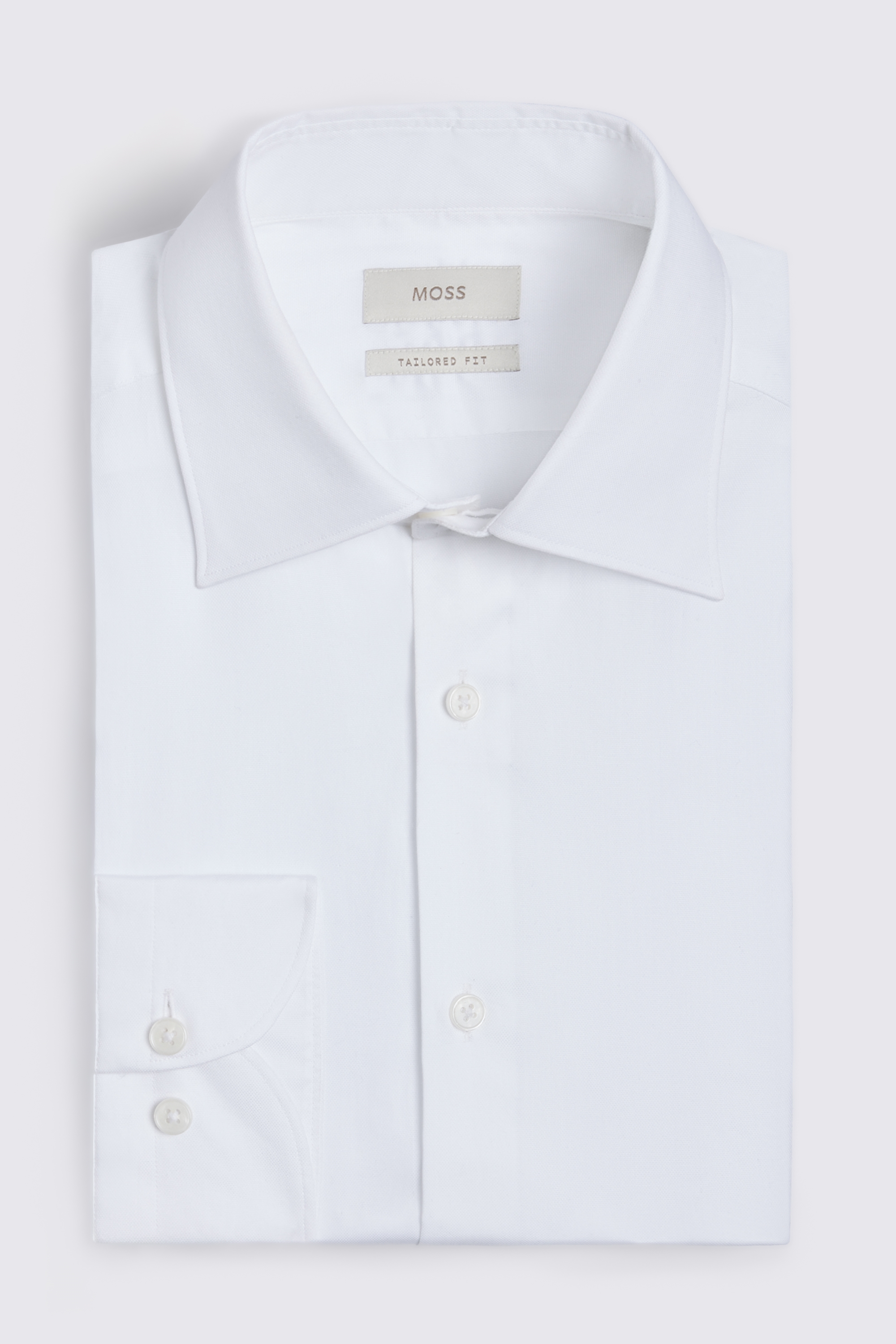 Italian Tailored Fit White Dobby Shirt
