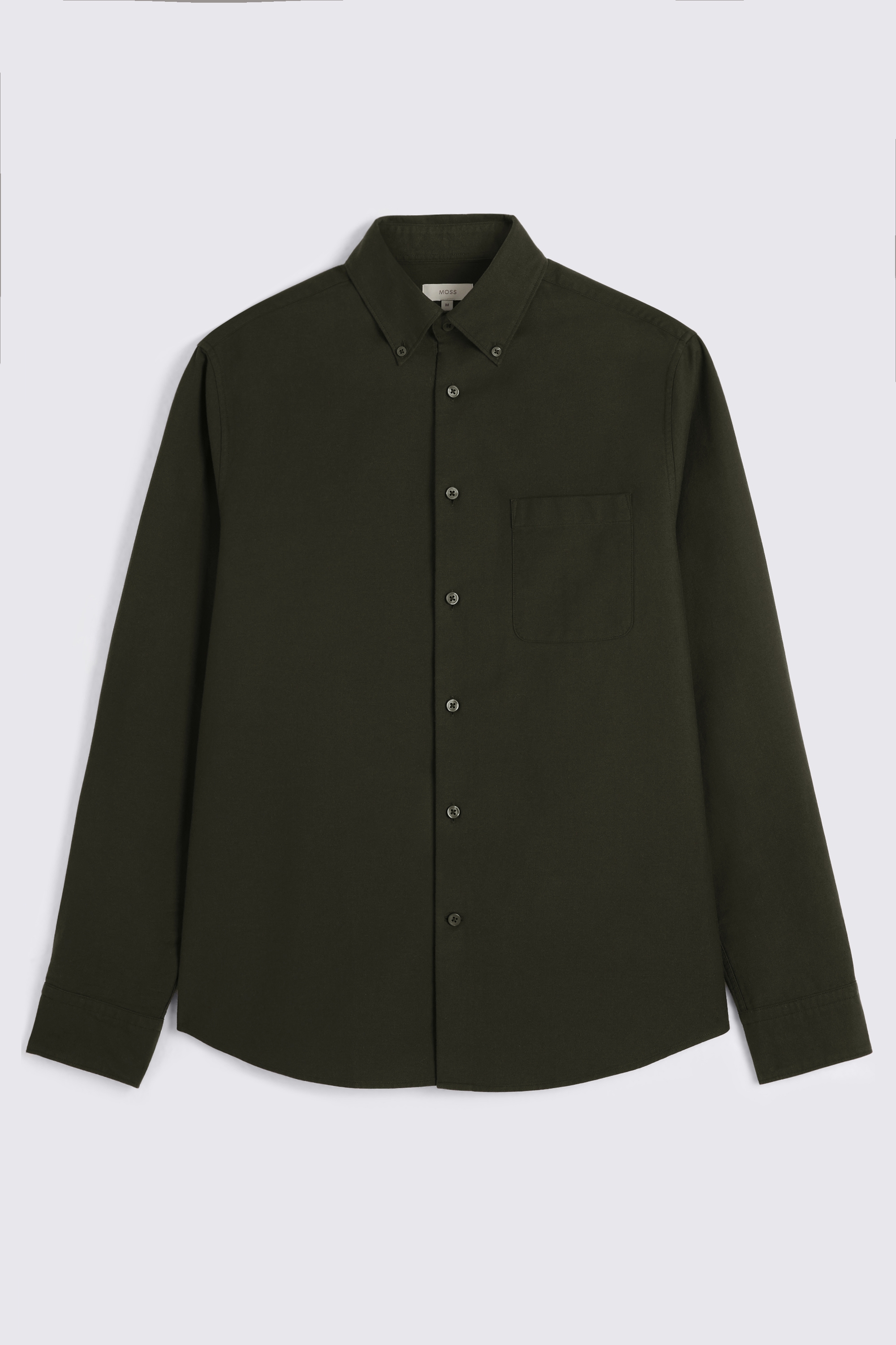 Dark Green Washed Oxford Shirt