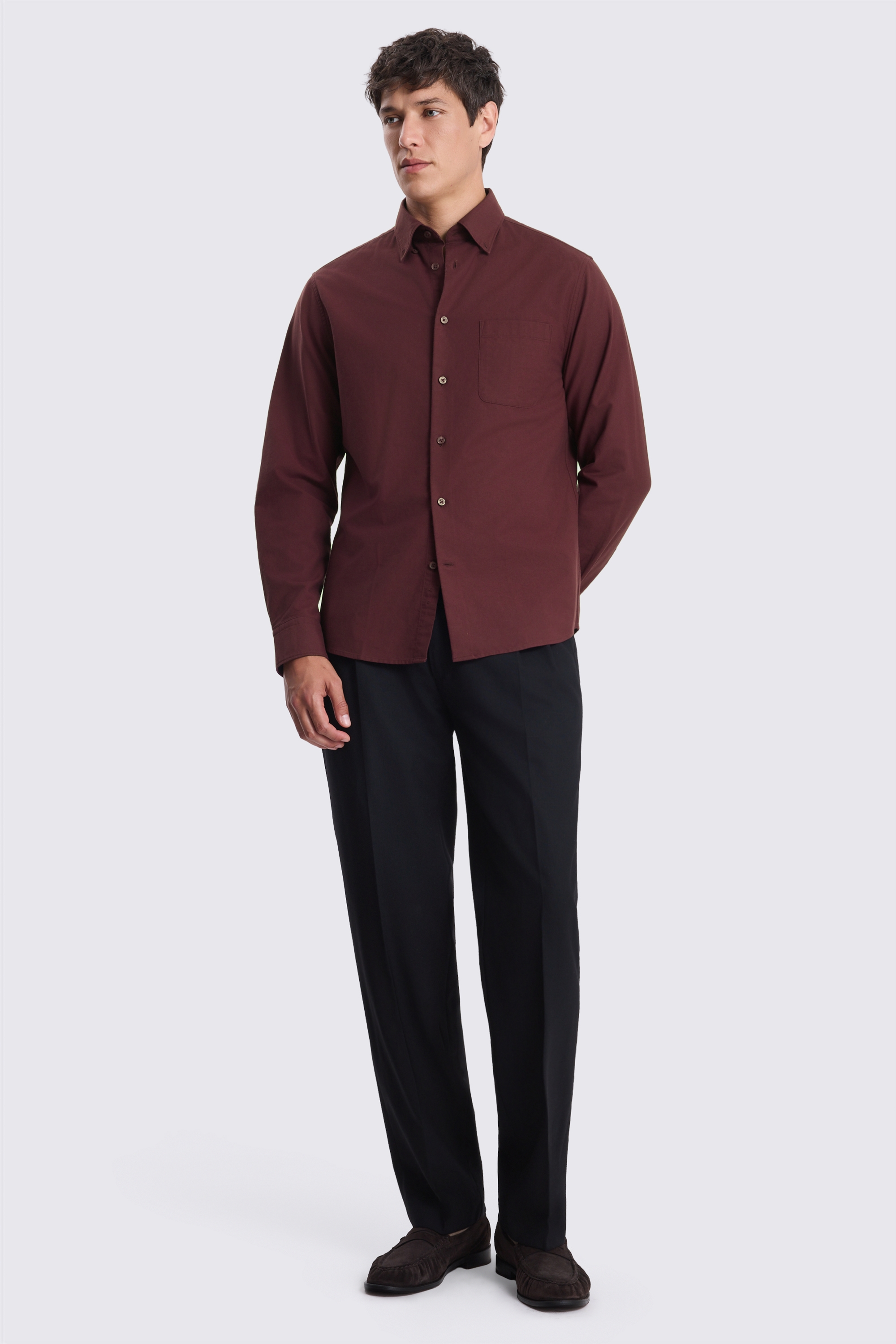 Wine Washed Oxford Shirt
