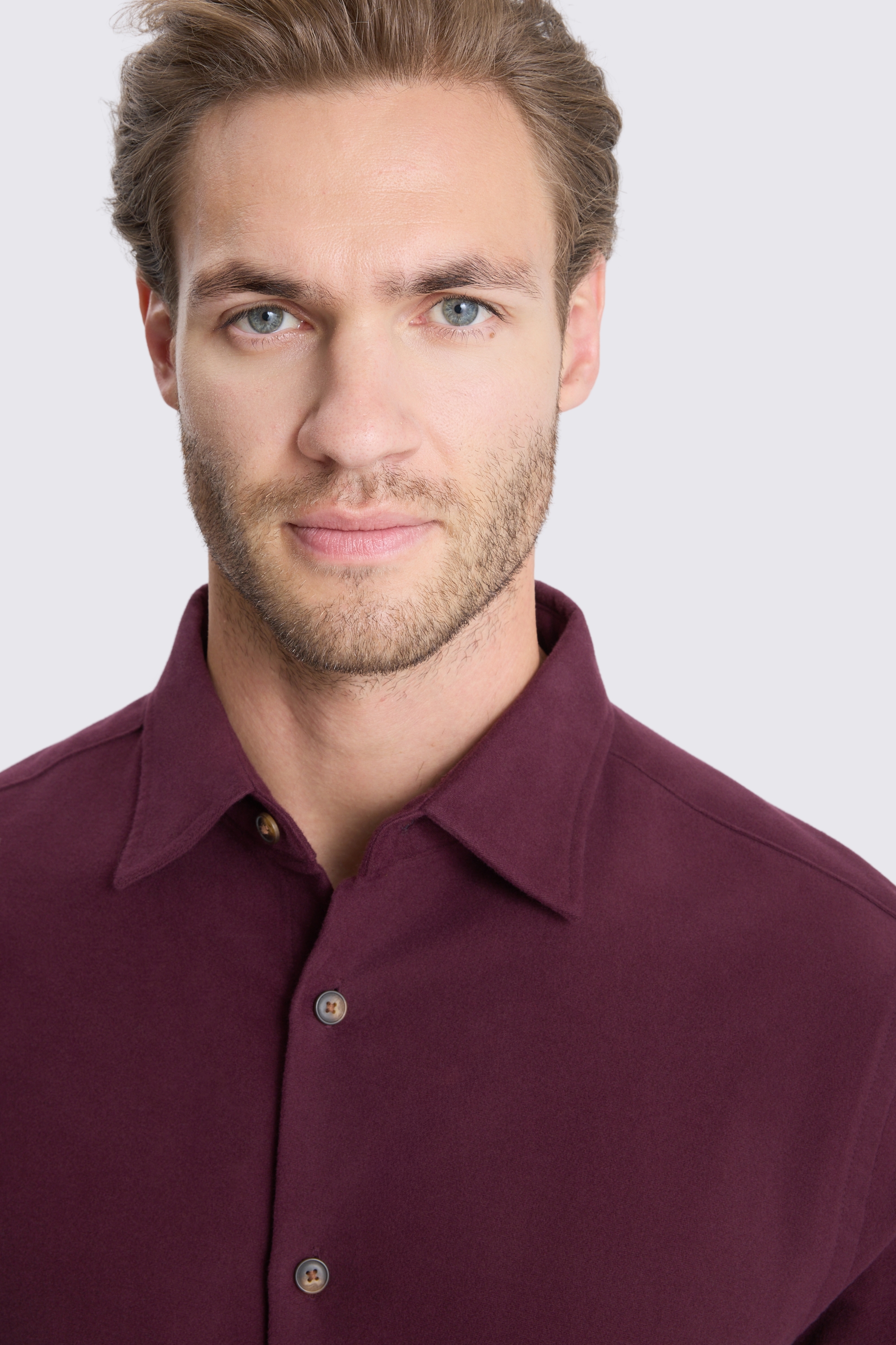 Wine Moleskin Overshirt