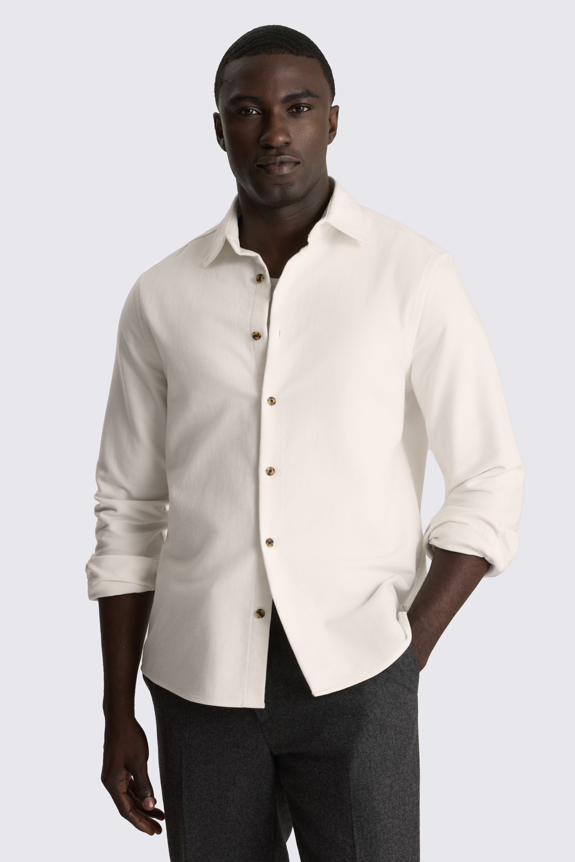 Off White Moleskin Overshirt